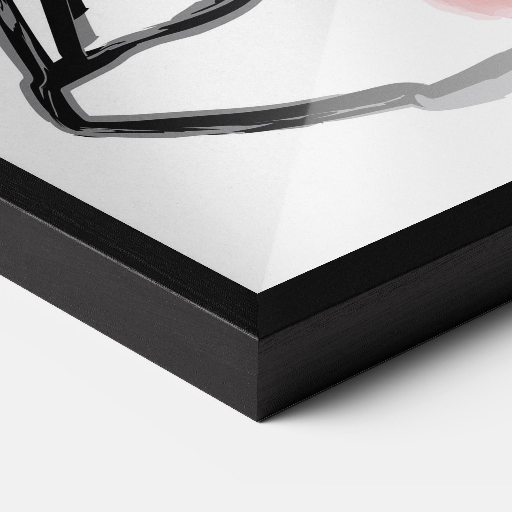 Keretezett Poszter Yoga Color mockup 3