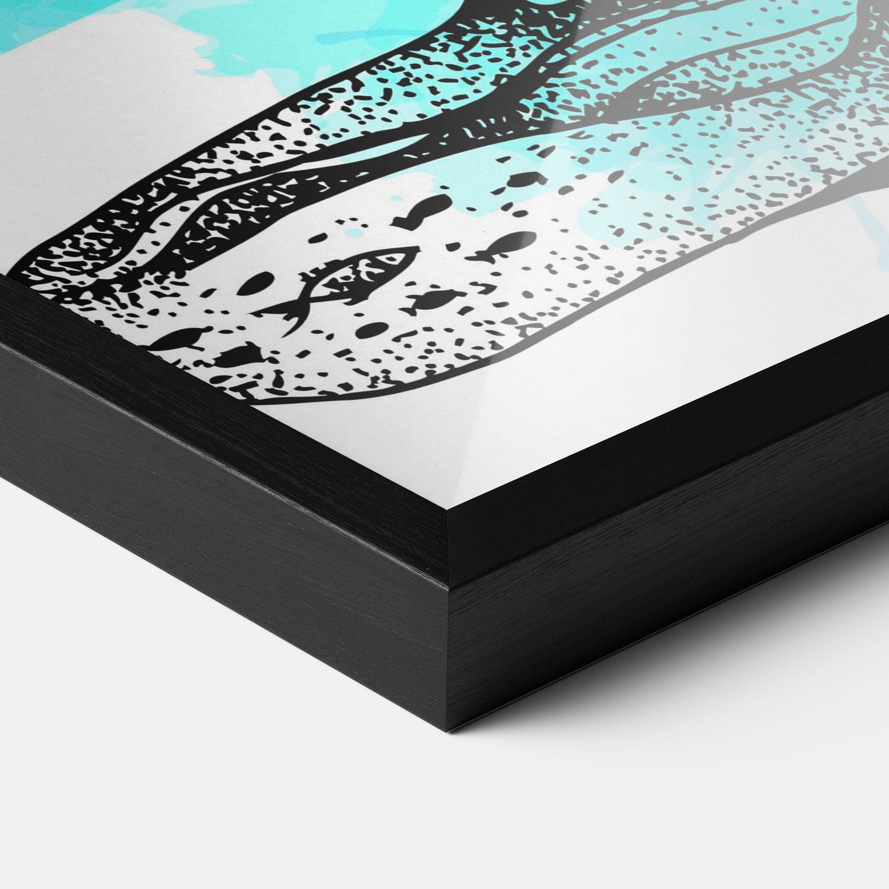 Keretezett Poszter Yoga Triangle mockup 3