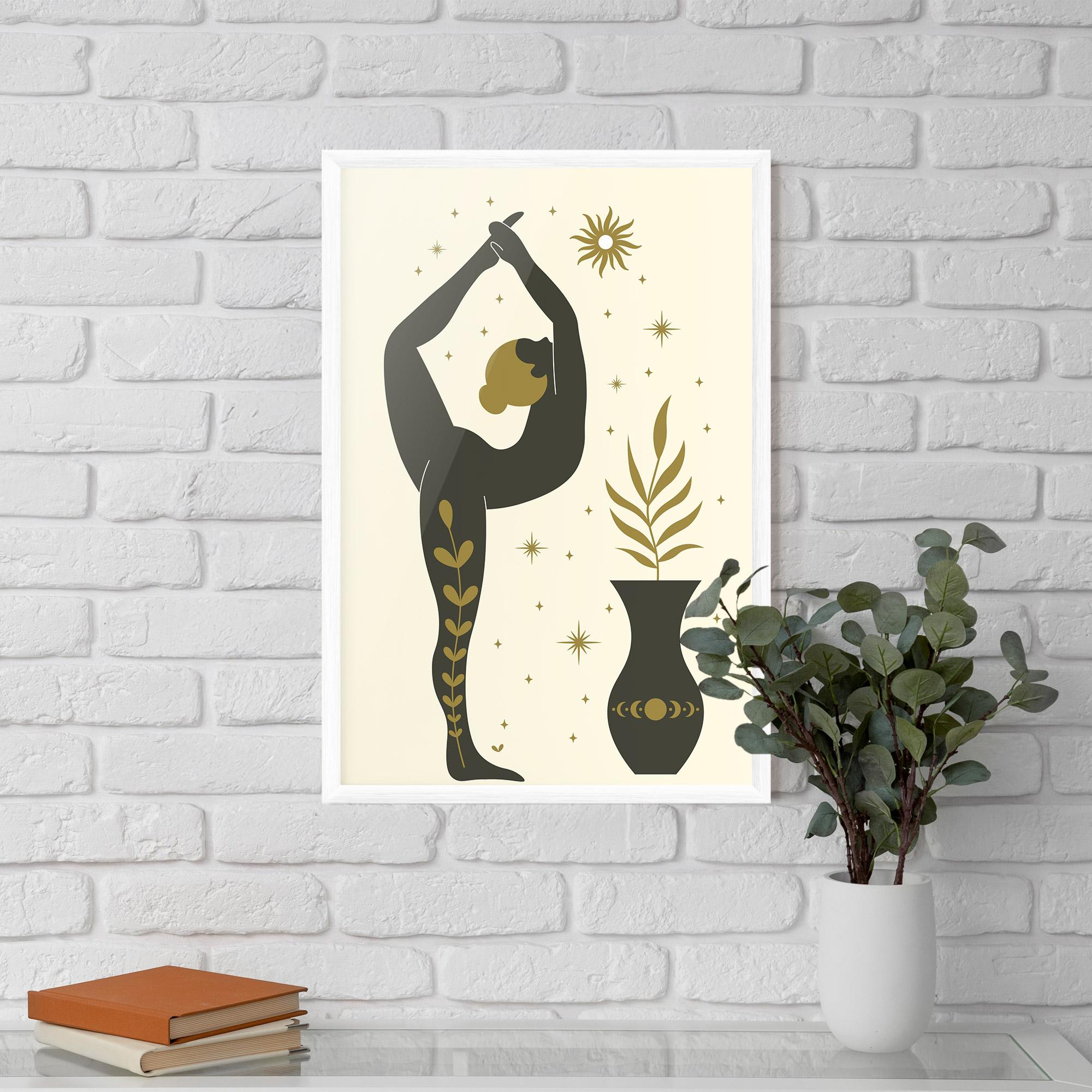 Keretezett Poszter Trivikramasana mockup 5