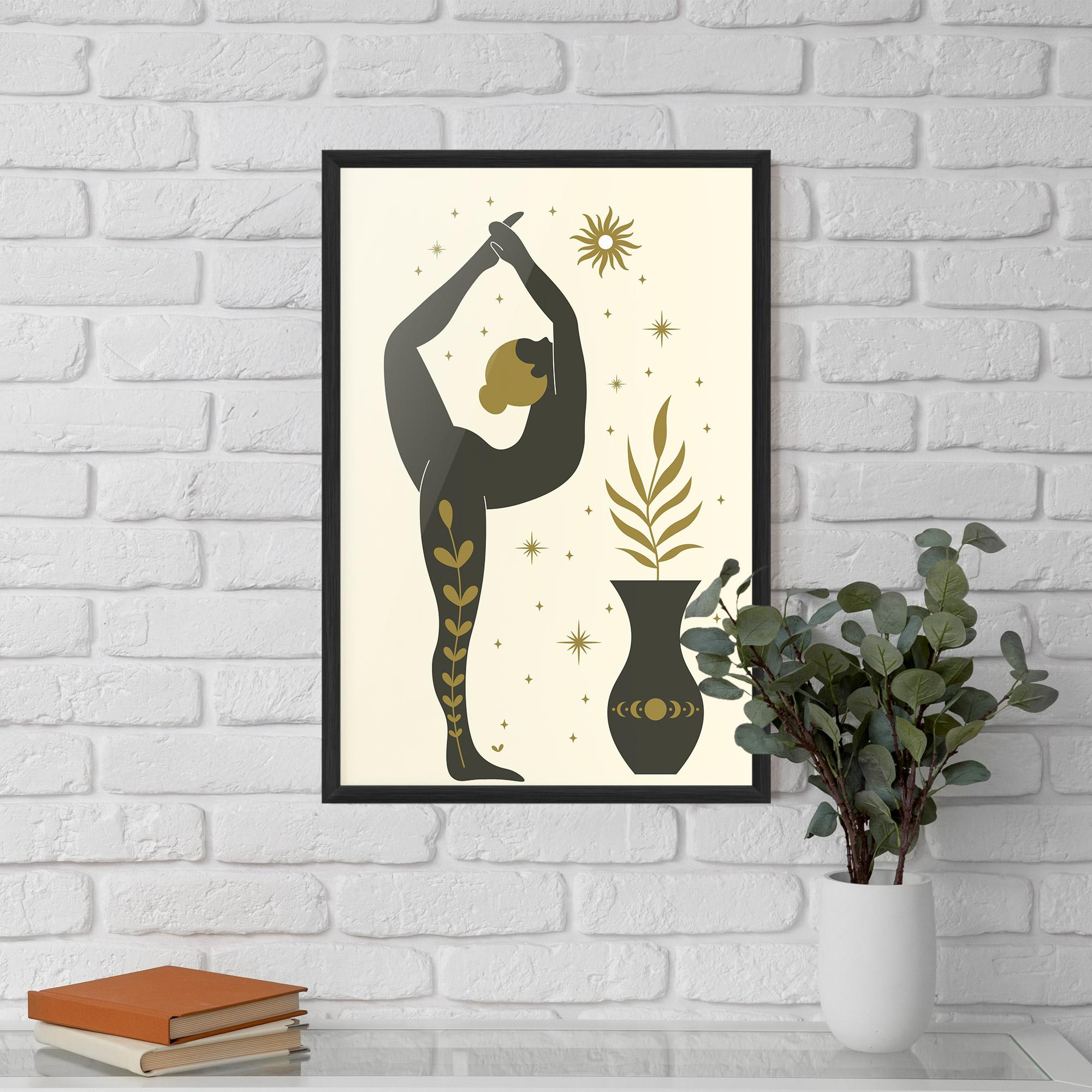 Keretezett Poszter Trivikramasana mockup 5