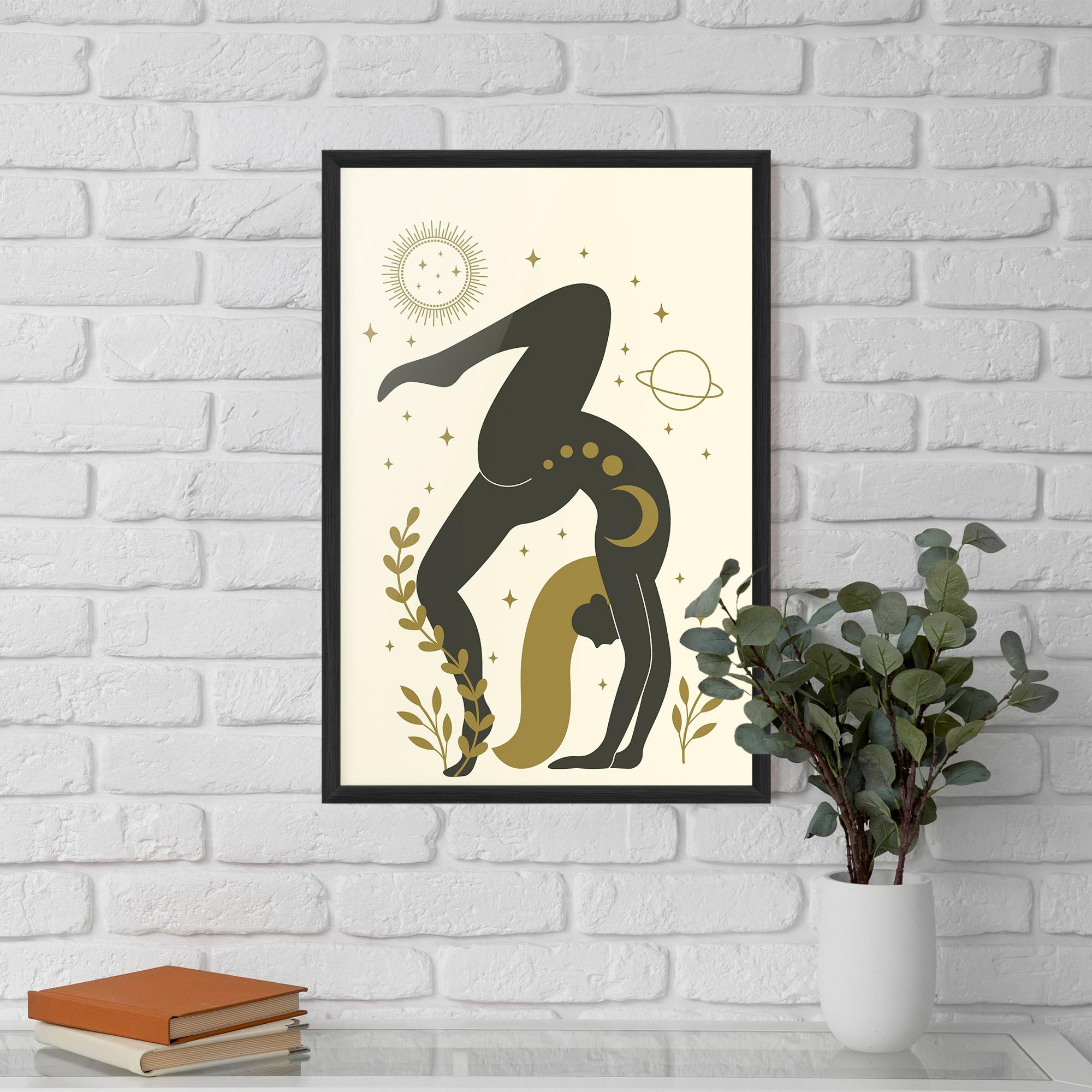 Keretezett Poszter Yoga Sun Pose mockup 5