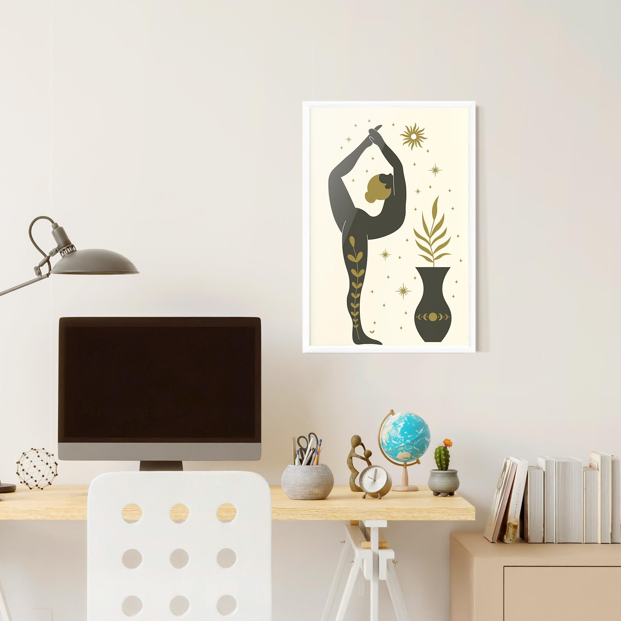 Keretezett Poszter Trivikramasana mockup 6