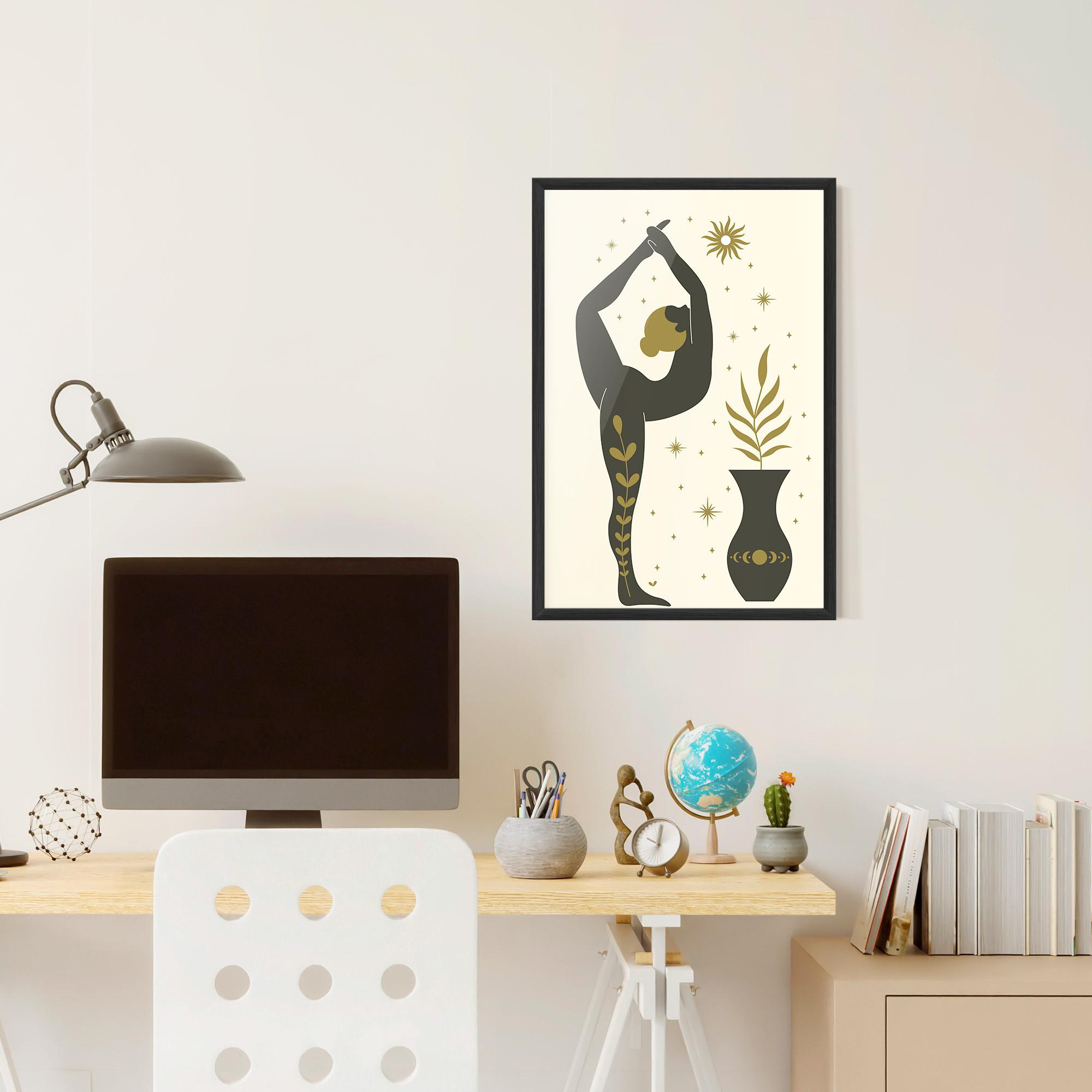 Keretezett Poszter Trivikramasana mockup 6