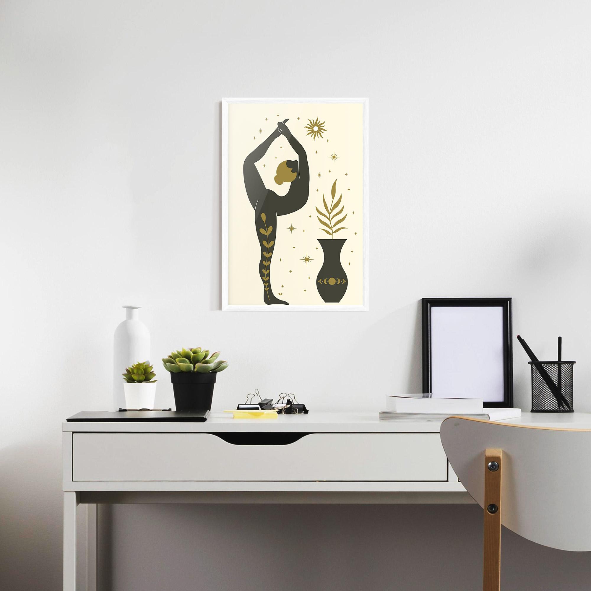 Keretezett Poszter Trivikramasana mockup 7