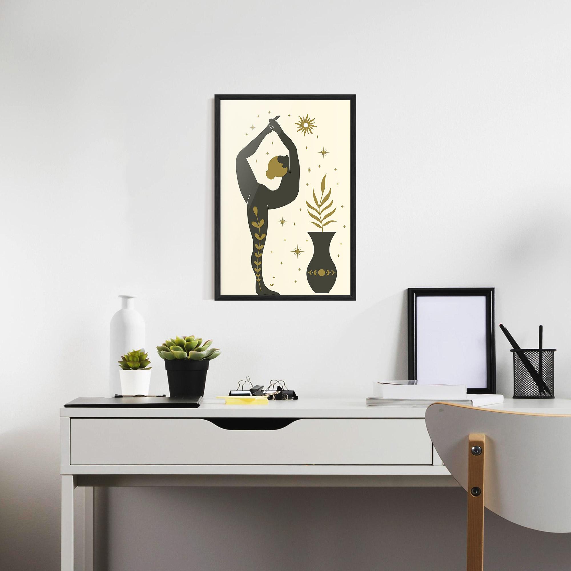 Keretezett Poszter Trivikramasana mockup 7