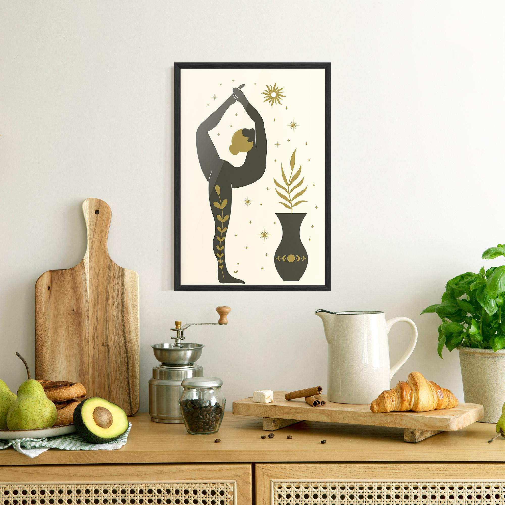 Keretezett Poszter Trivikramasana mockup 8