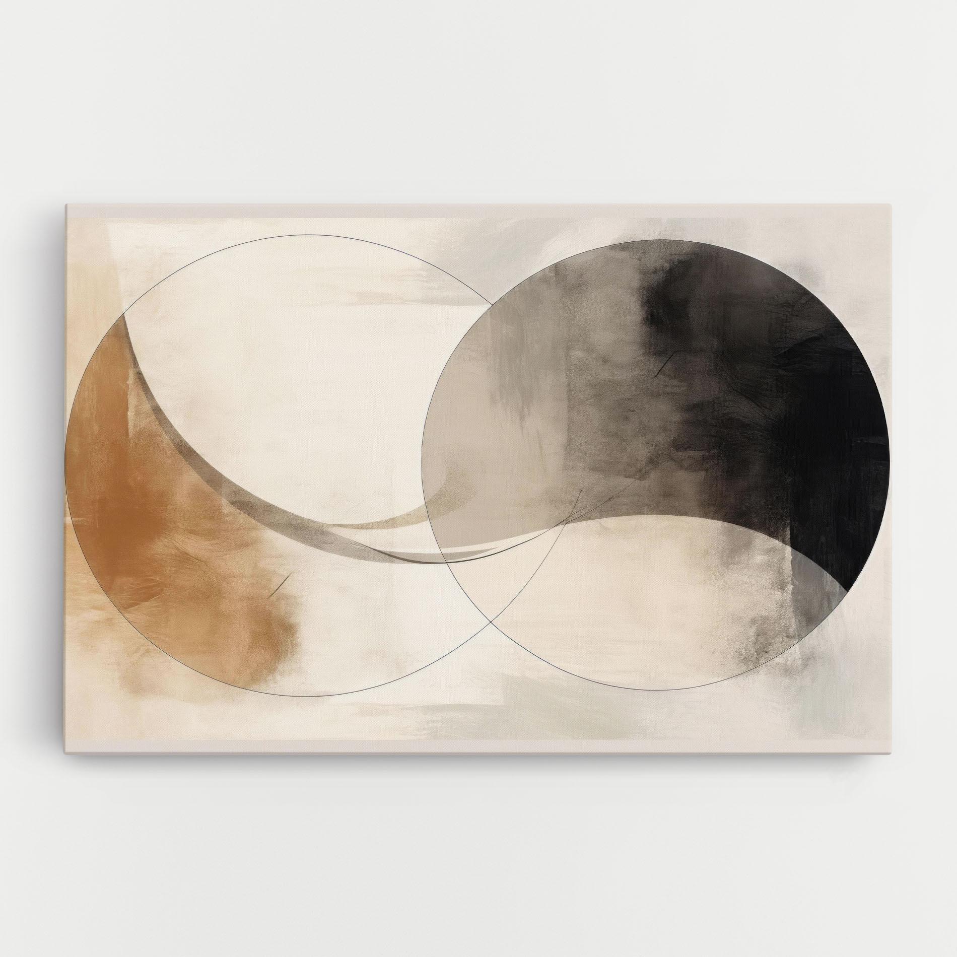 Vászonkép Abstract Circle Painting mockup 0