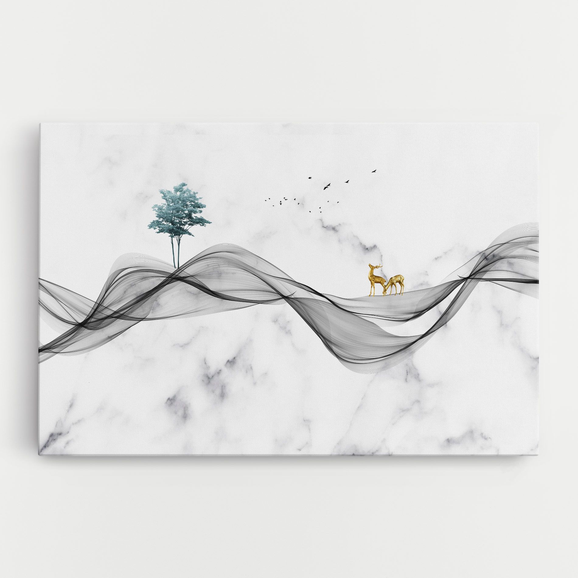 Abstract Golden Landscape 1 mockup 0