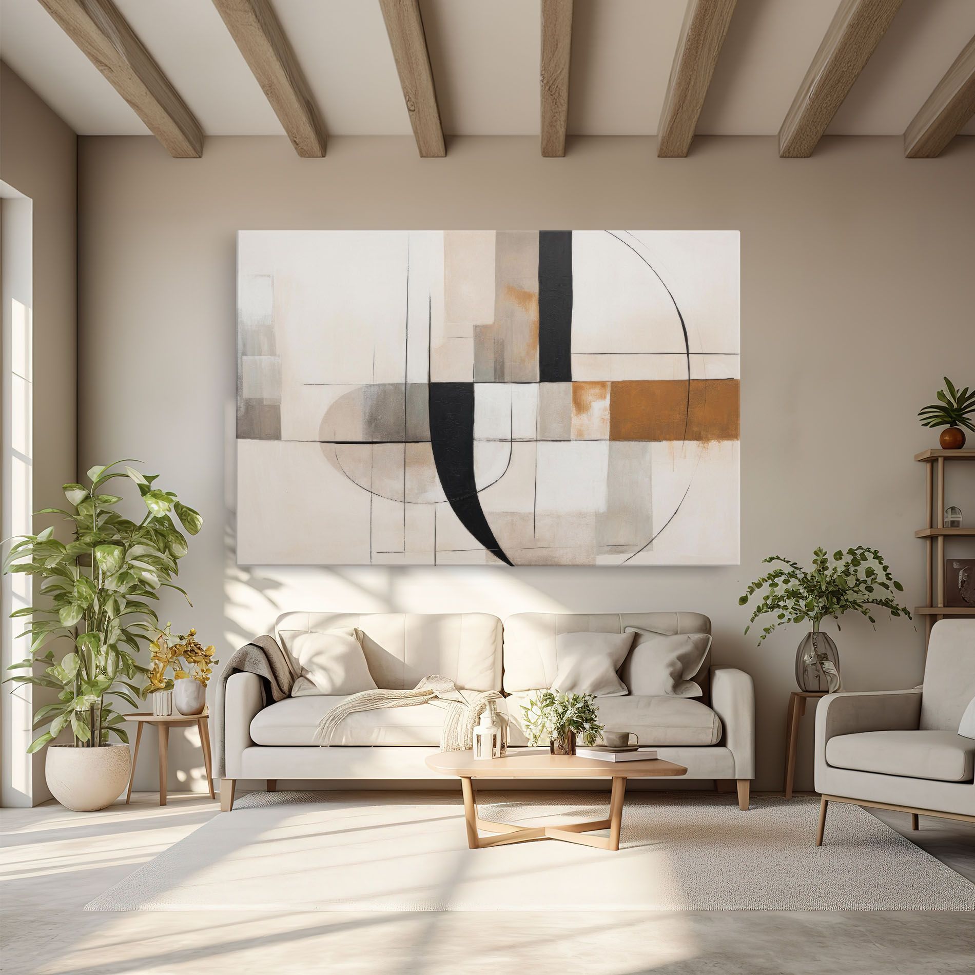 Black Abstract Lines mockup 6