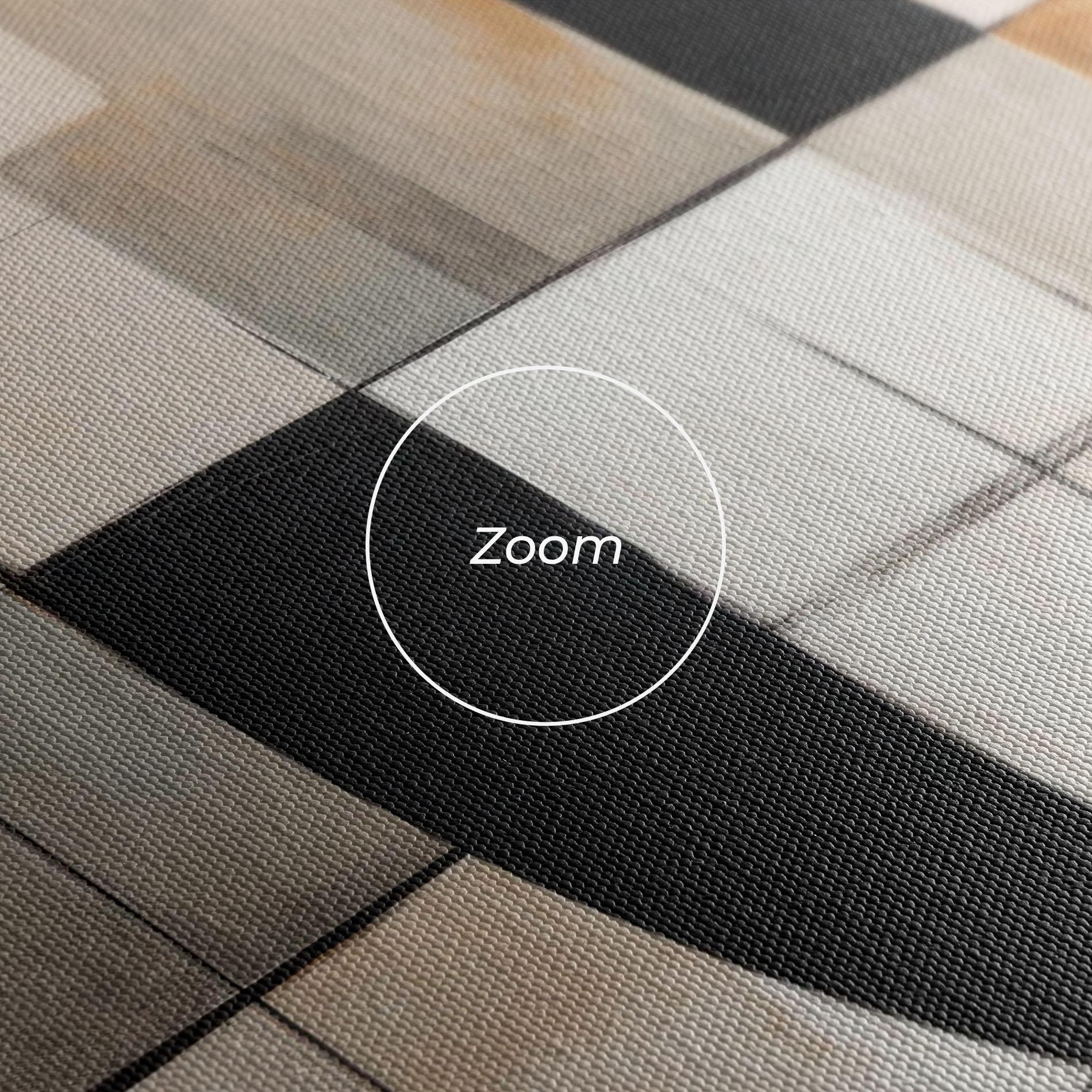 Vászonkép Black Abstract Lines mockup 3