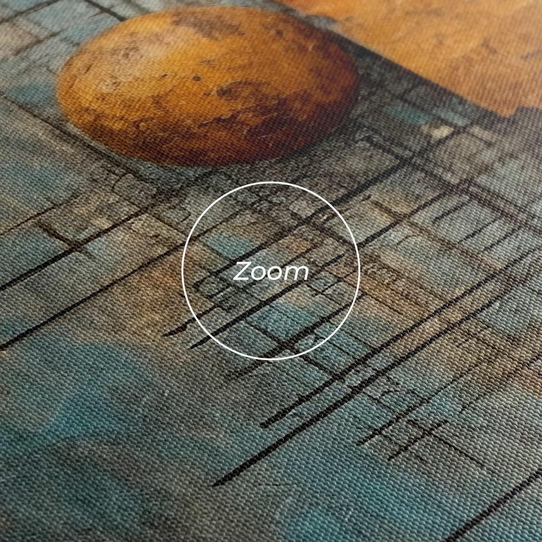 Vászonkép Orange Square Painting mockup 3