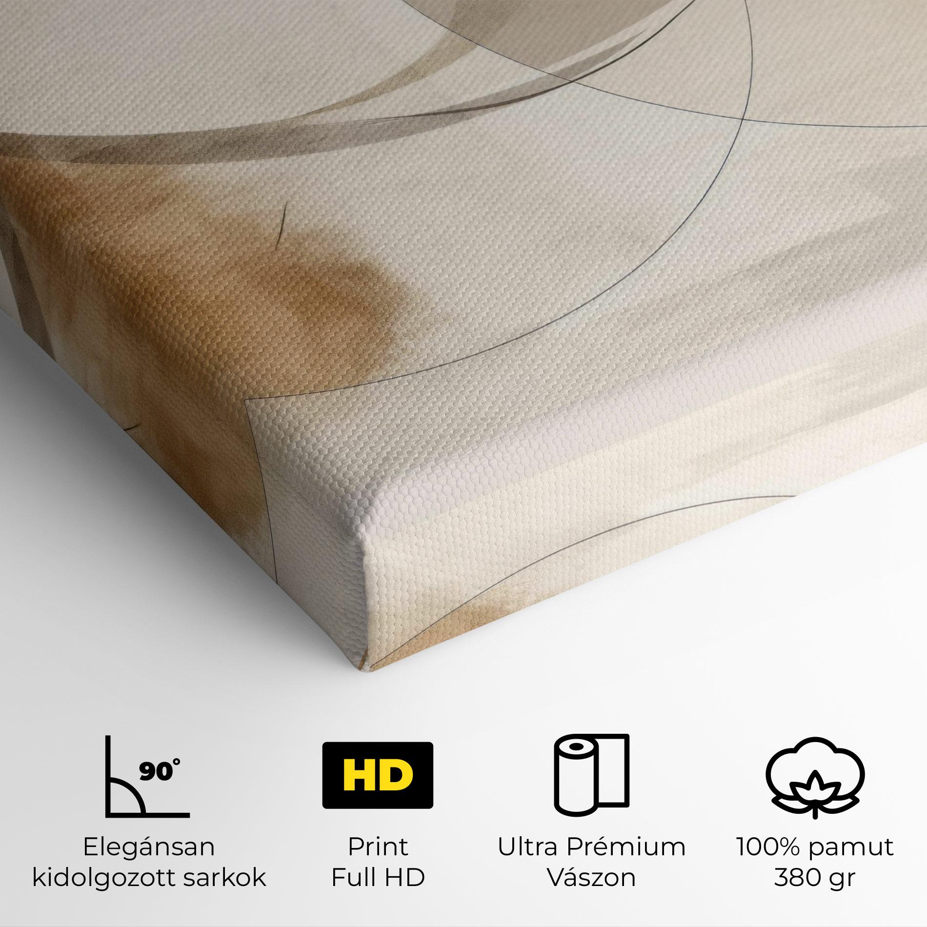 Vászonkép Abstract Circle Painting mockup 4