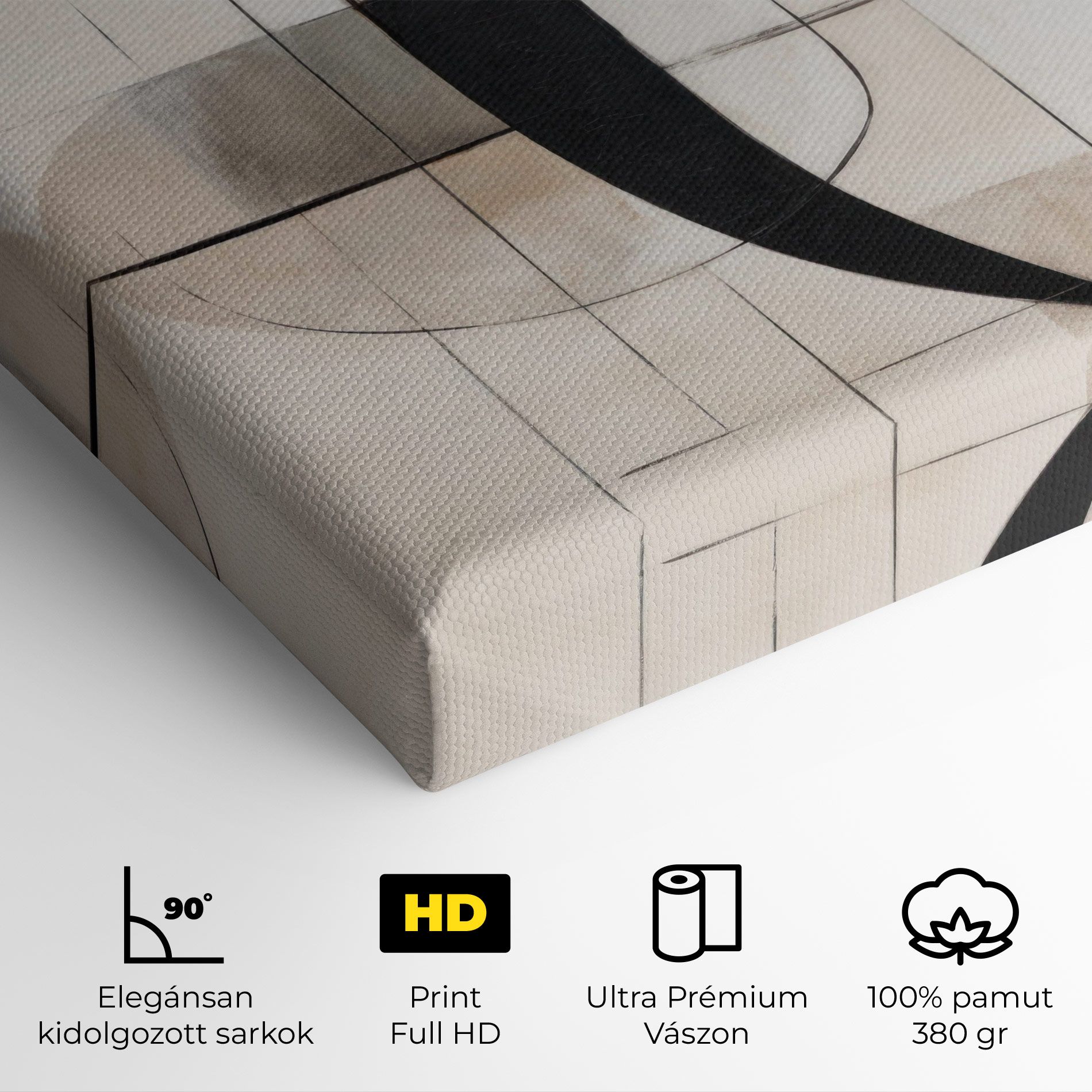 Black Abstract Lines mockup 4