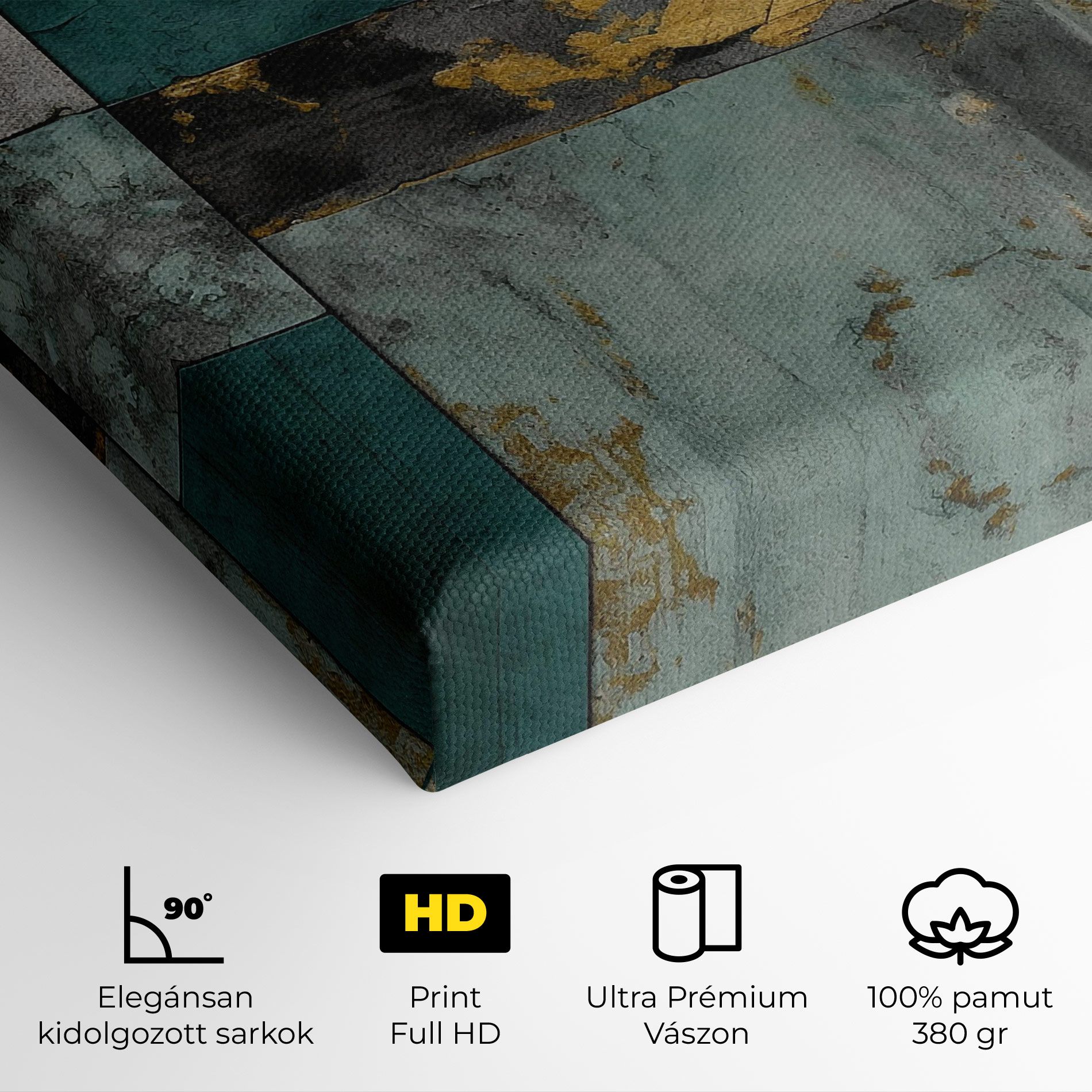 Golden Green Painting mockup 4