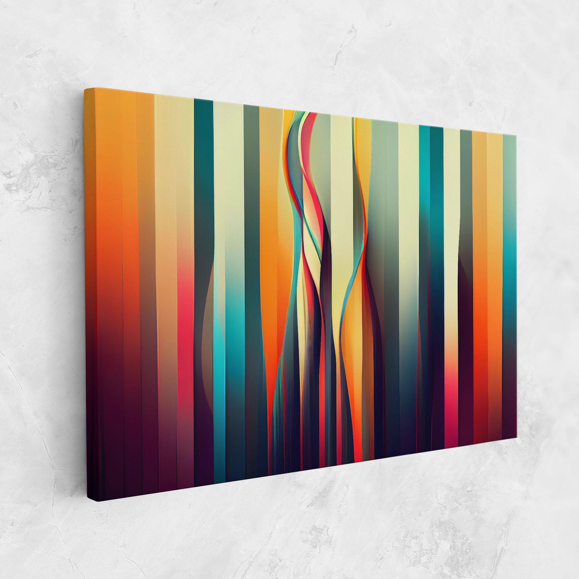 Vászonkép Colorful Geometric Background mockup 1