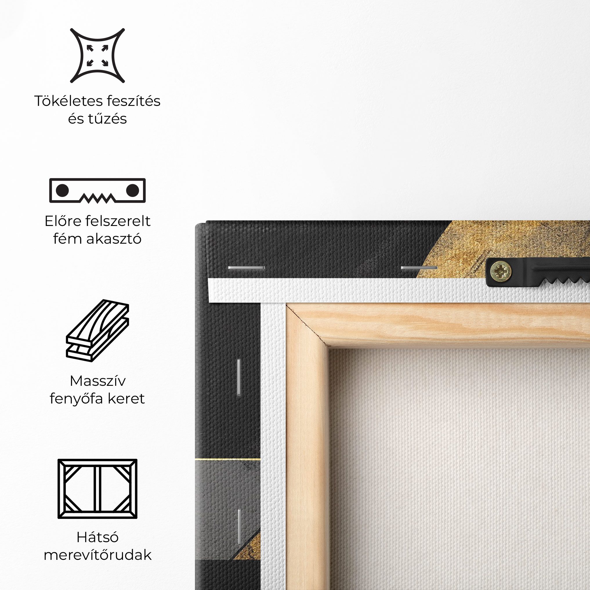 Grey With Gold Painting mockup 5