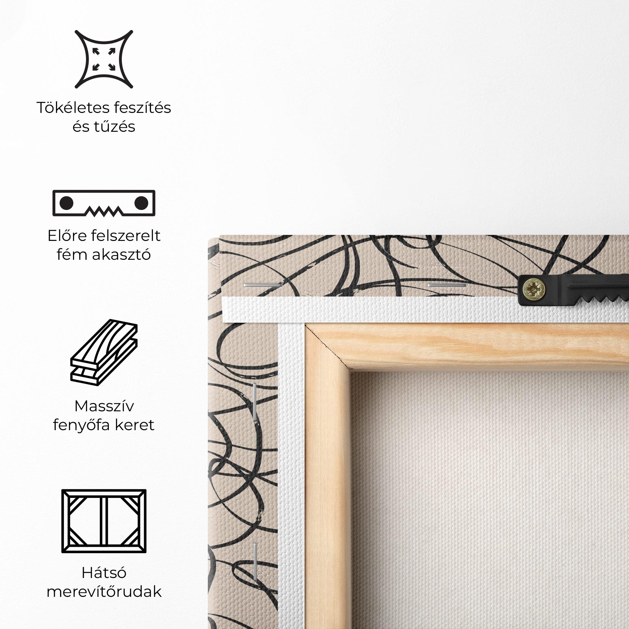 Vászonkép Hand Painted Pattern mockup 5
