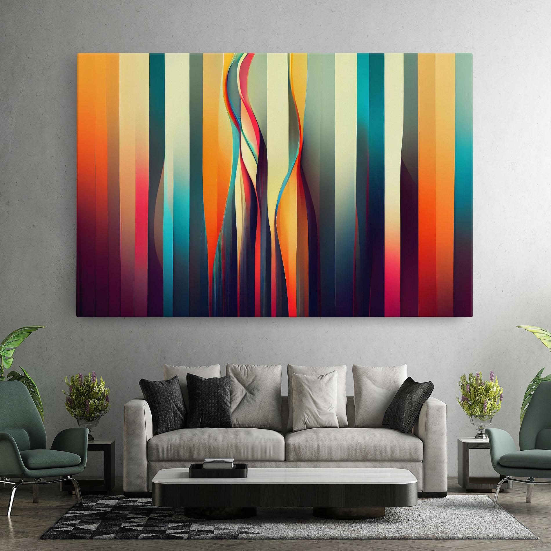 Vászonkép Colorful Geometric Background mockup 7