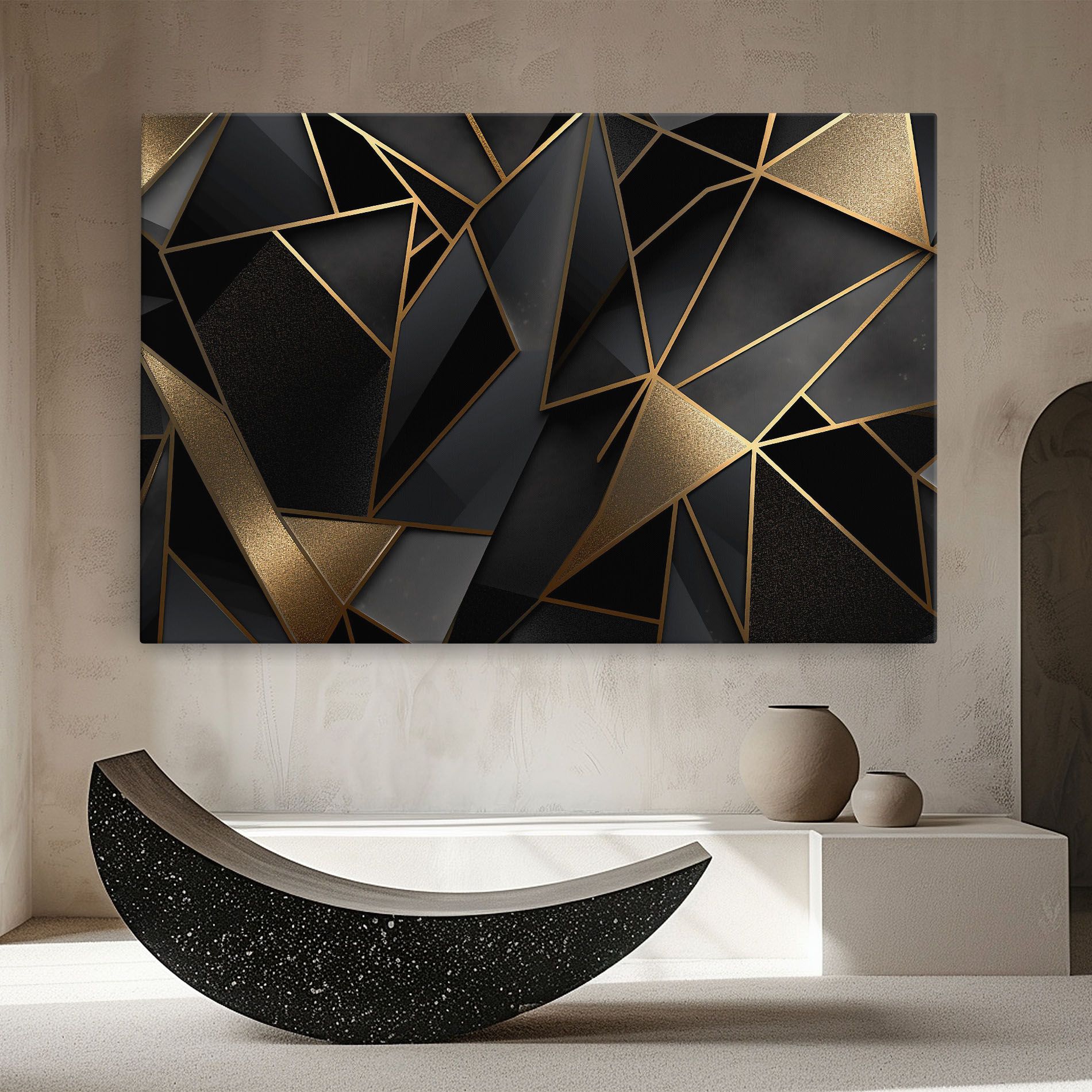 Abstract Golden Art mockup 8