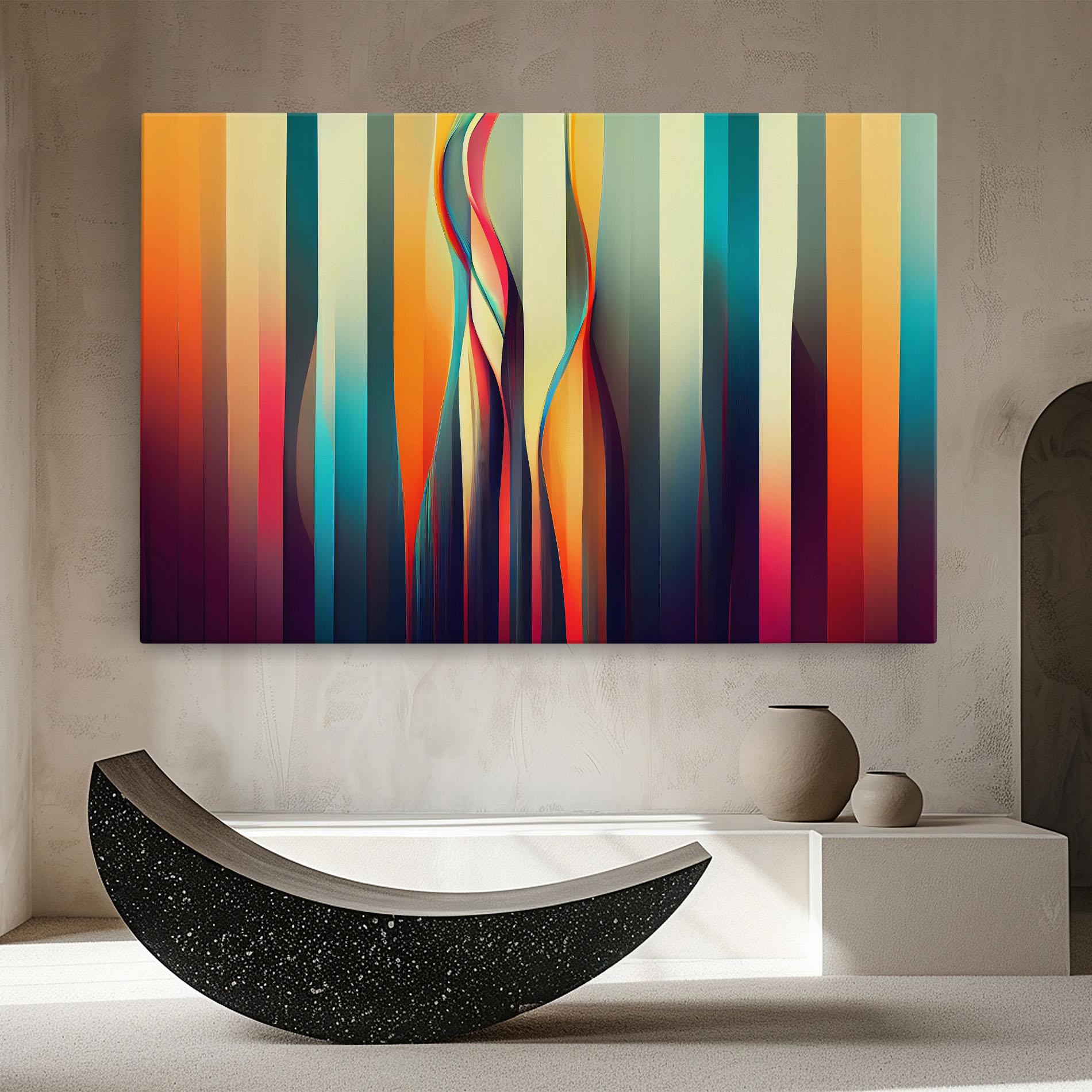 Vászonkép Colorful Geometric Background mockup 8