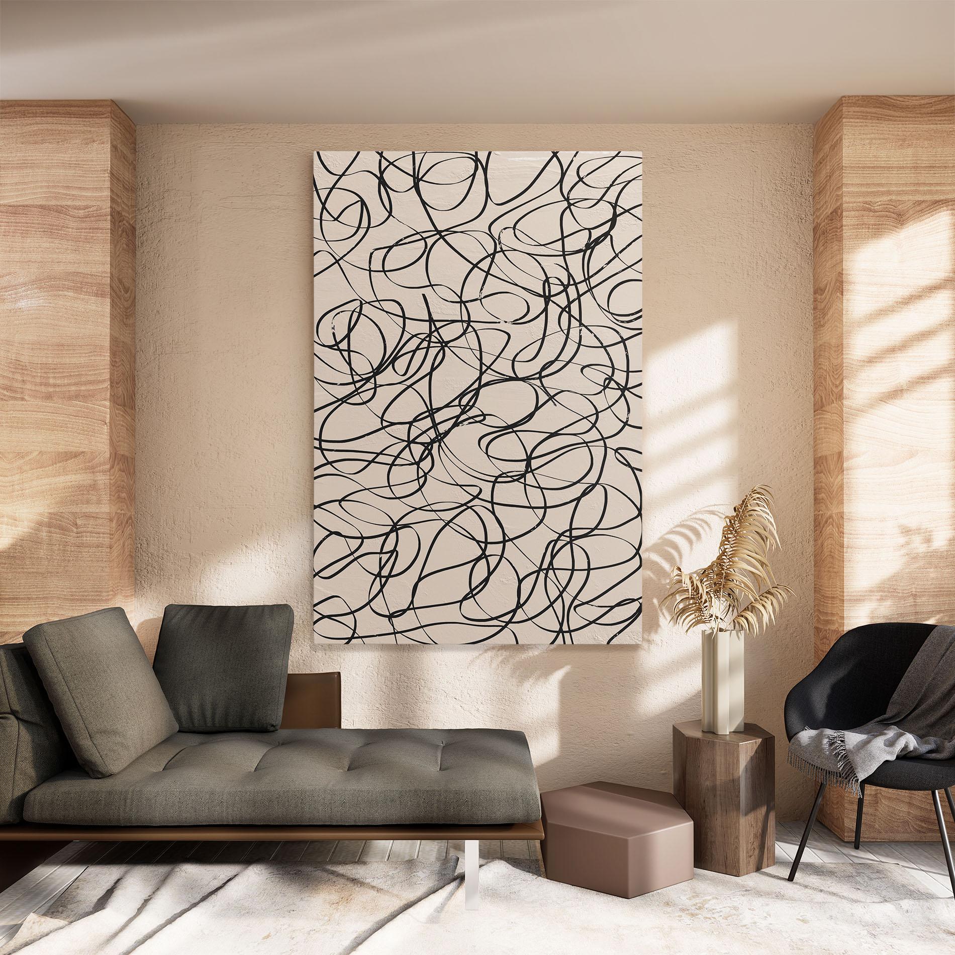 Vászonkép Hand Painted Pattern mockup 8