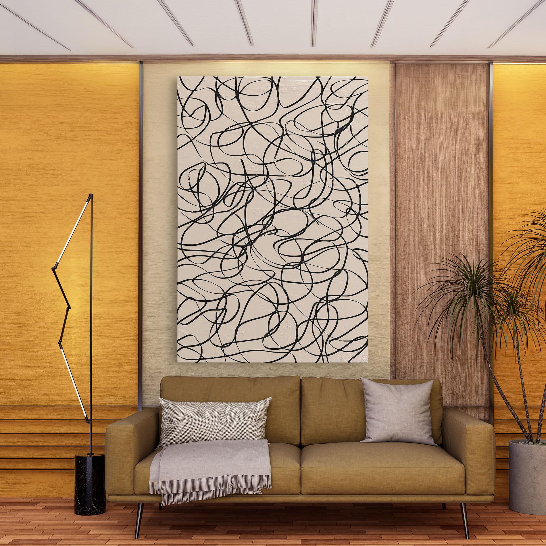 Vászonkép Hand Painted Pattern mockup 9