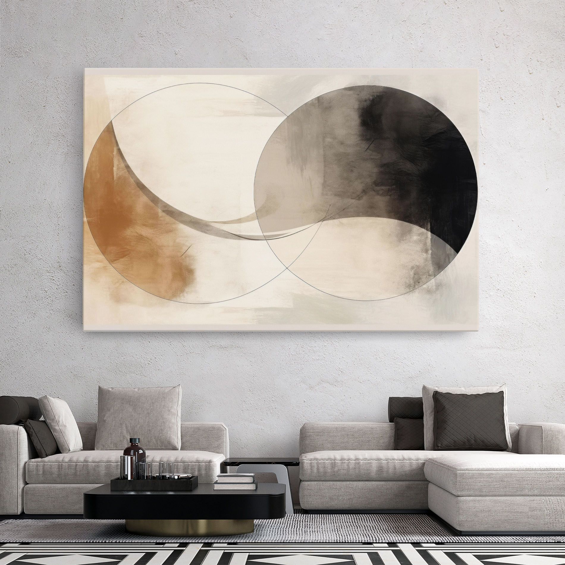 Abstract Circle Painting mockup 2