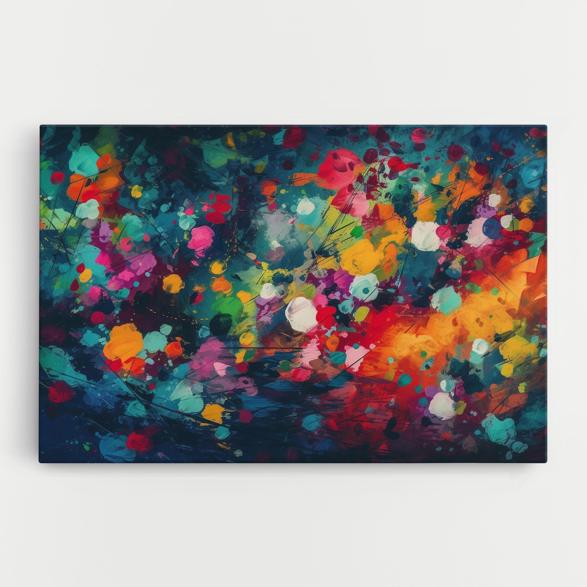 Vászonkép Colors Blue Background mockup 0