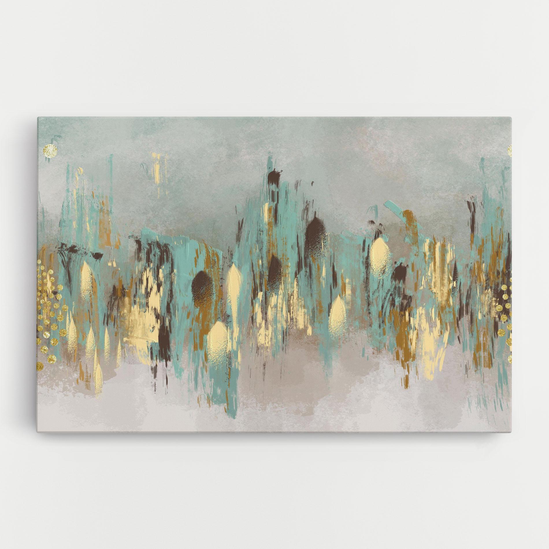 Vászonkép Gold Spiral Points mockup 0