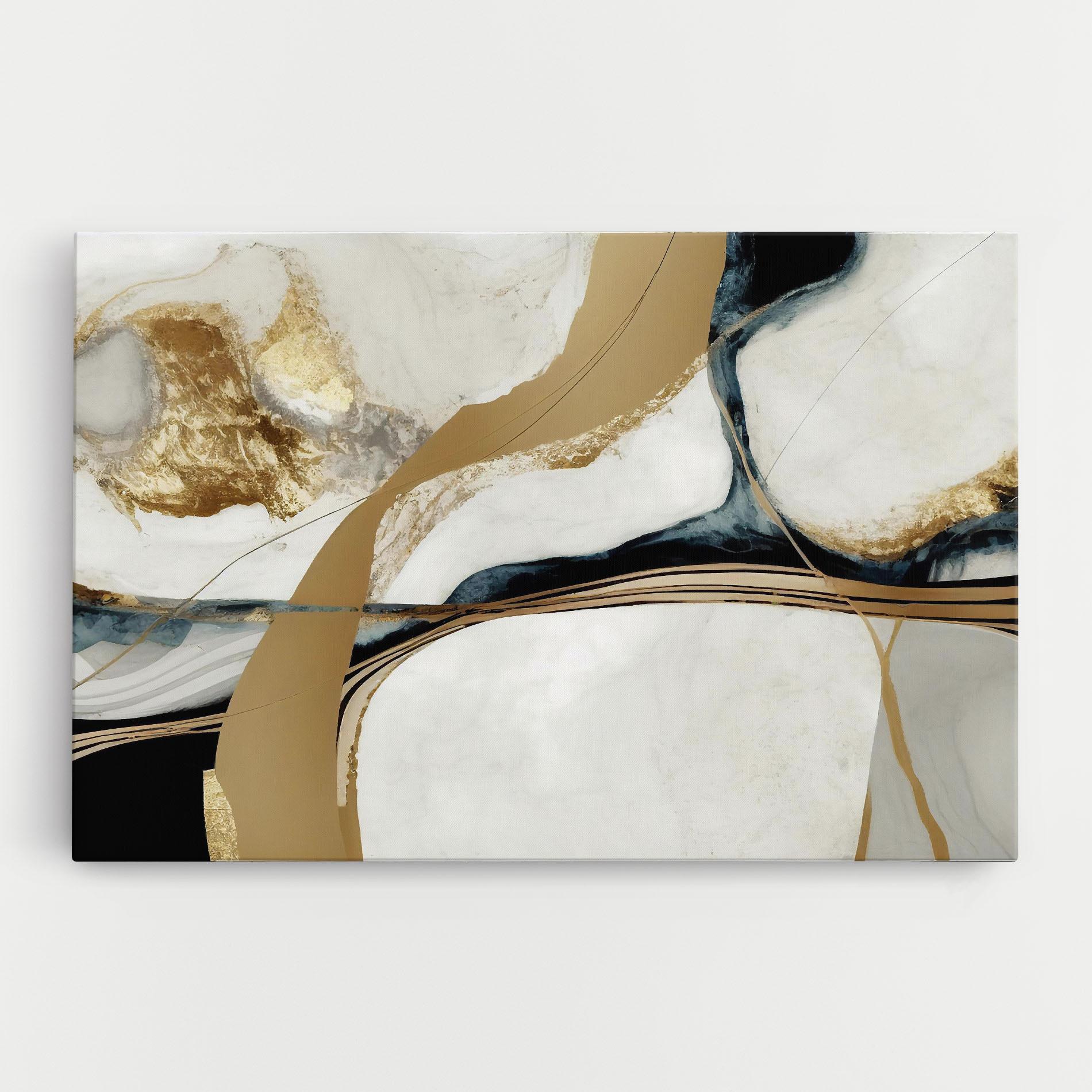 Vászonkép Golden Blue Marble mockup 0