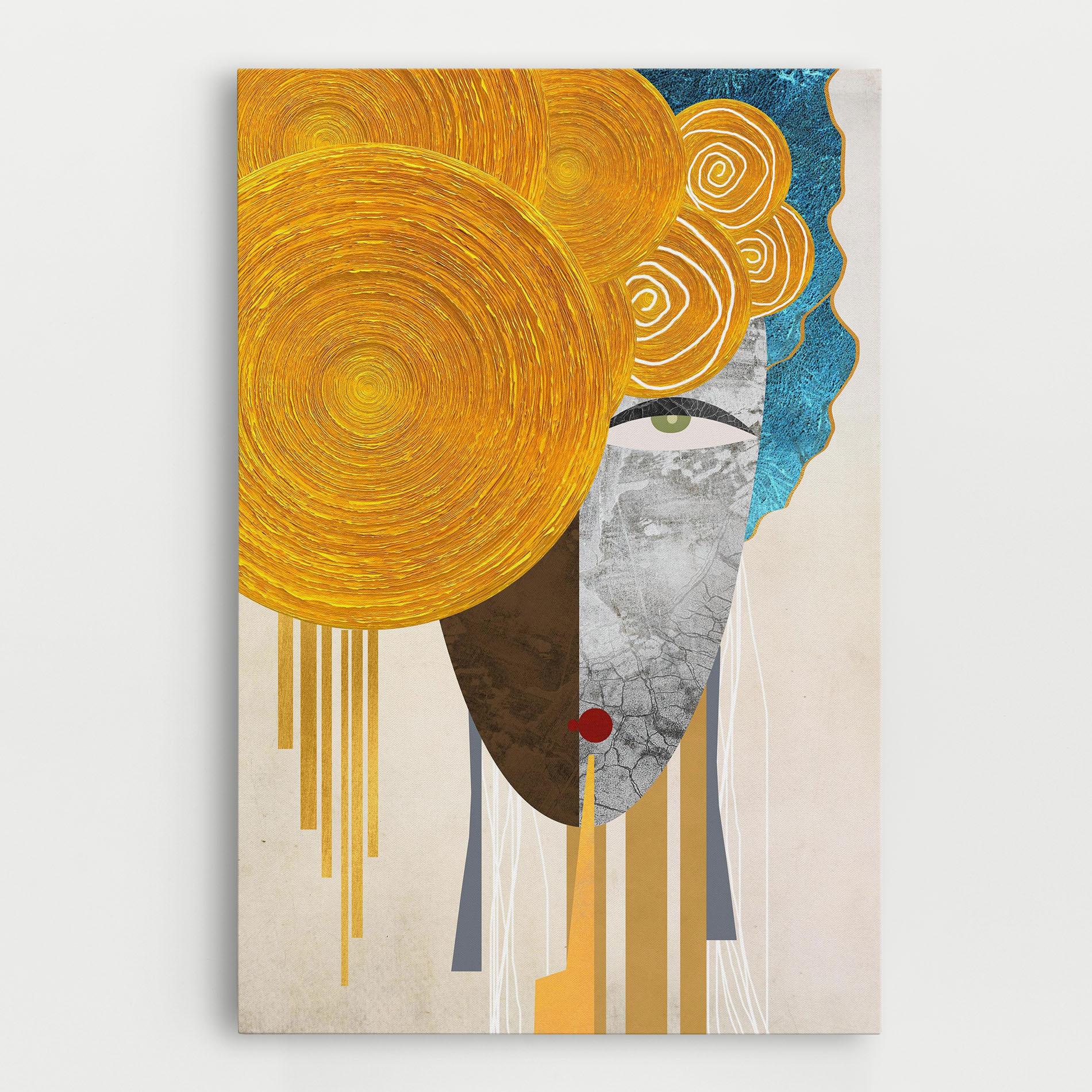 Vászonkép Abstract Grey Face 1 mockup 0