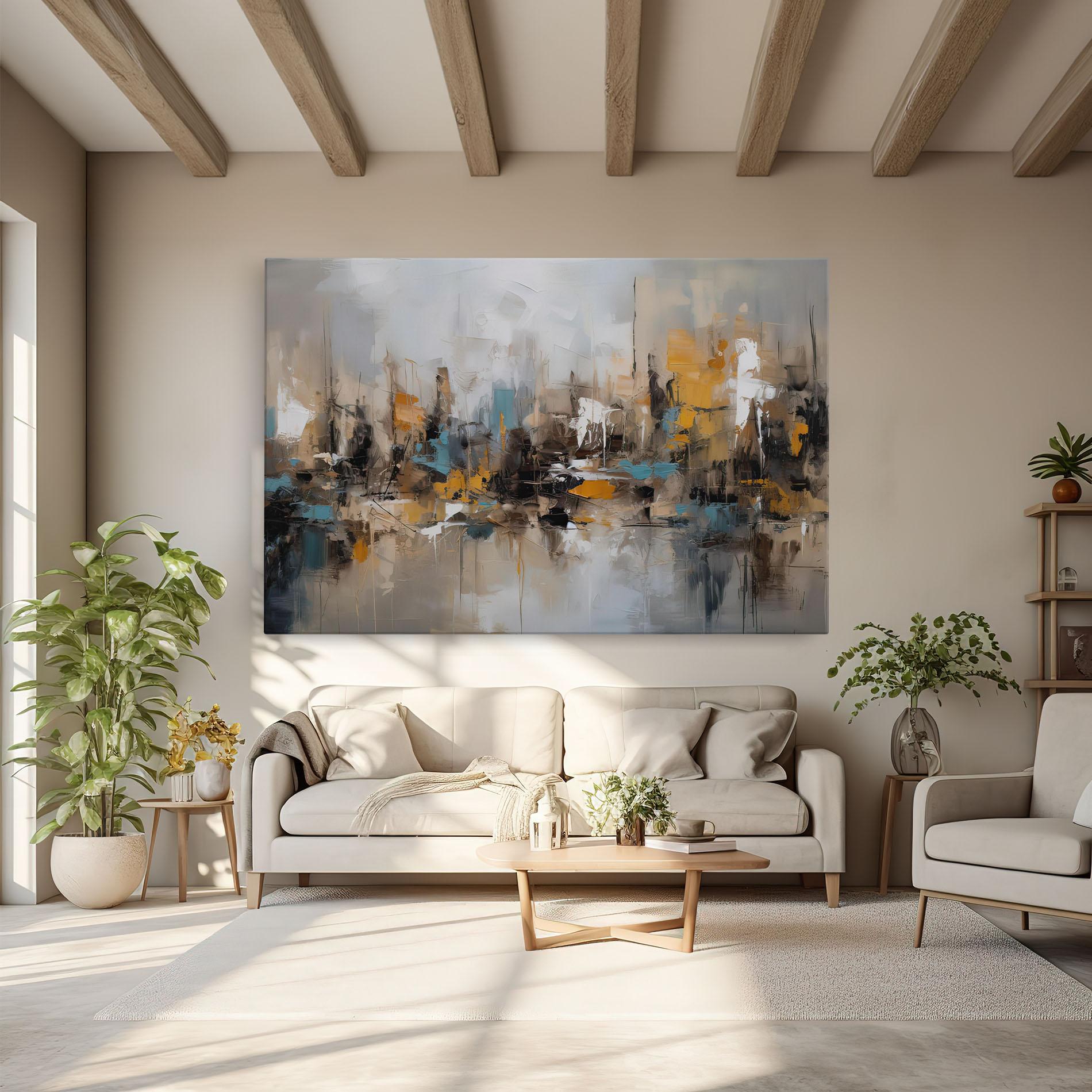 Vászonkép Abstract Los Angeles mockup 6