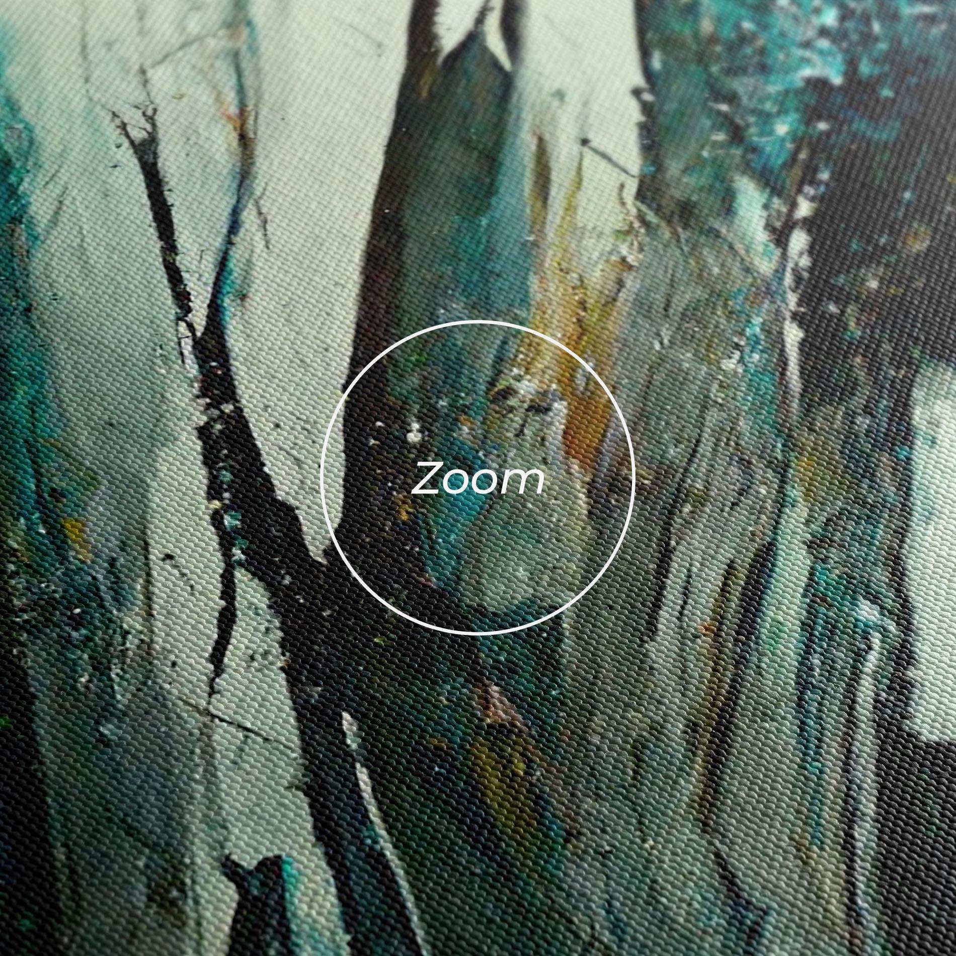 Vászonkép Abstract Green Artwork mockup 3