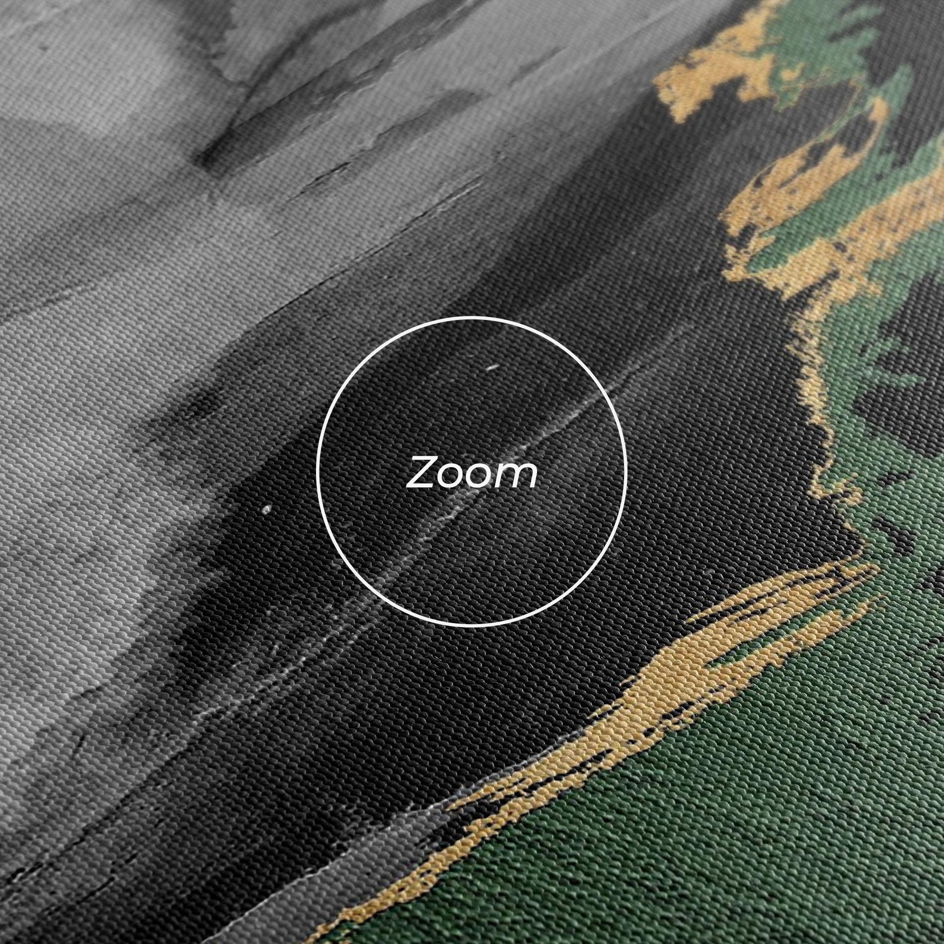 Vászonkép Grey With Green Painting mockup 3