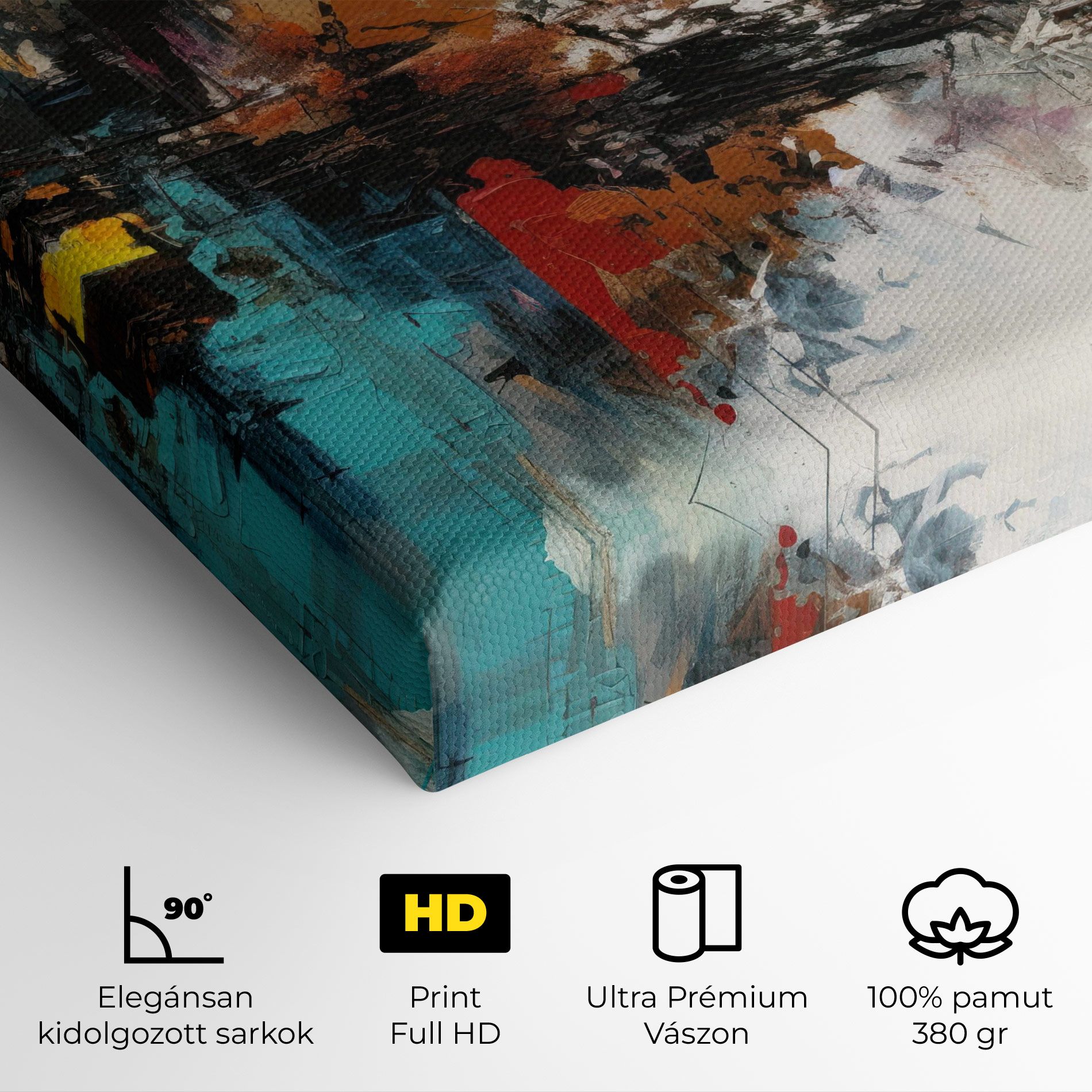 Abstract City Painting mockup 4