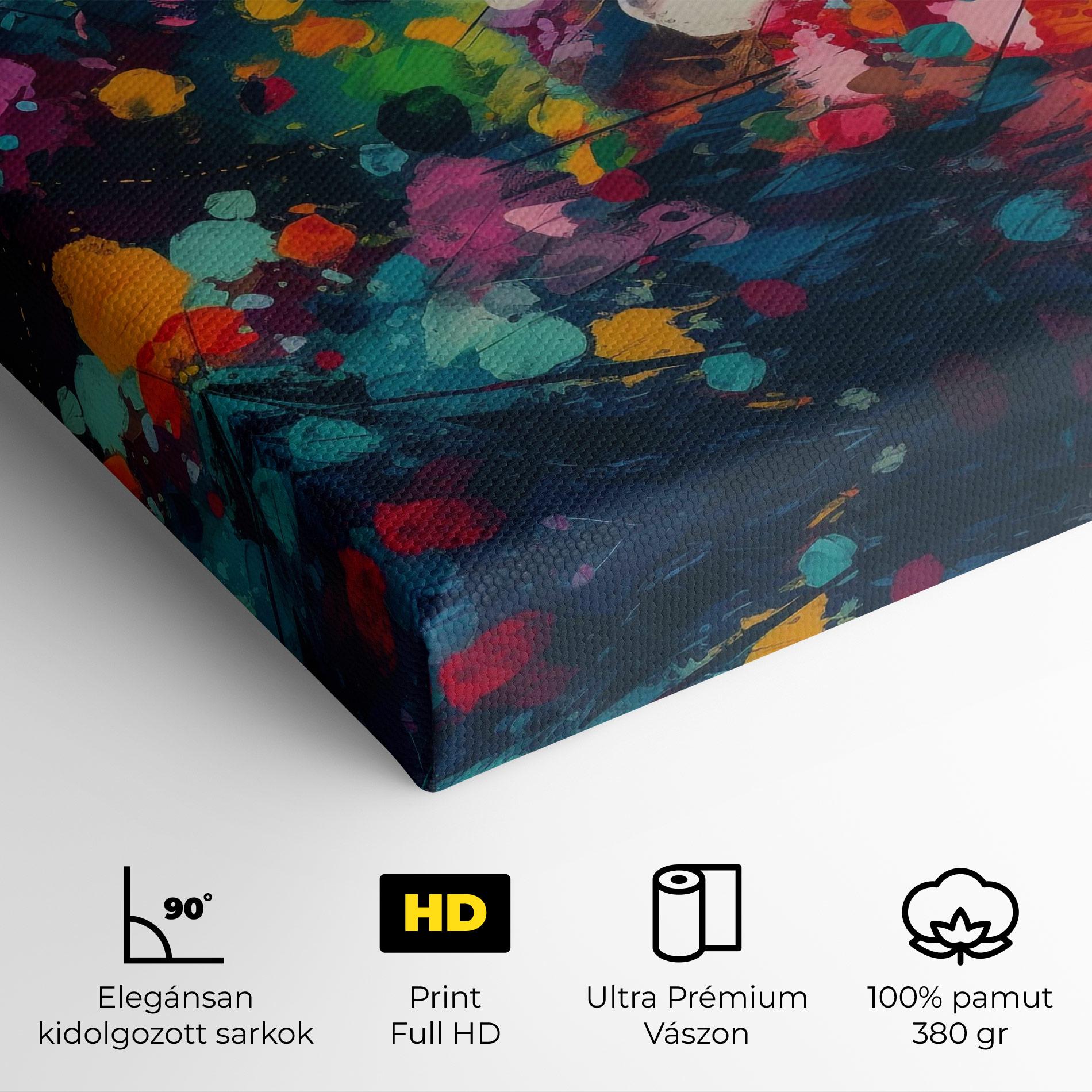 Vászonkép Colors Blue Background mockup 4