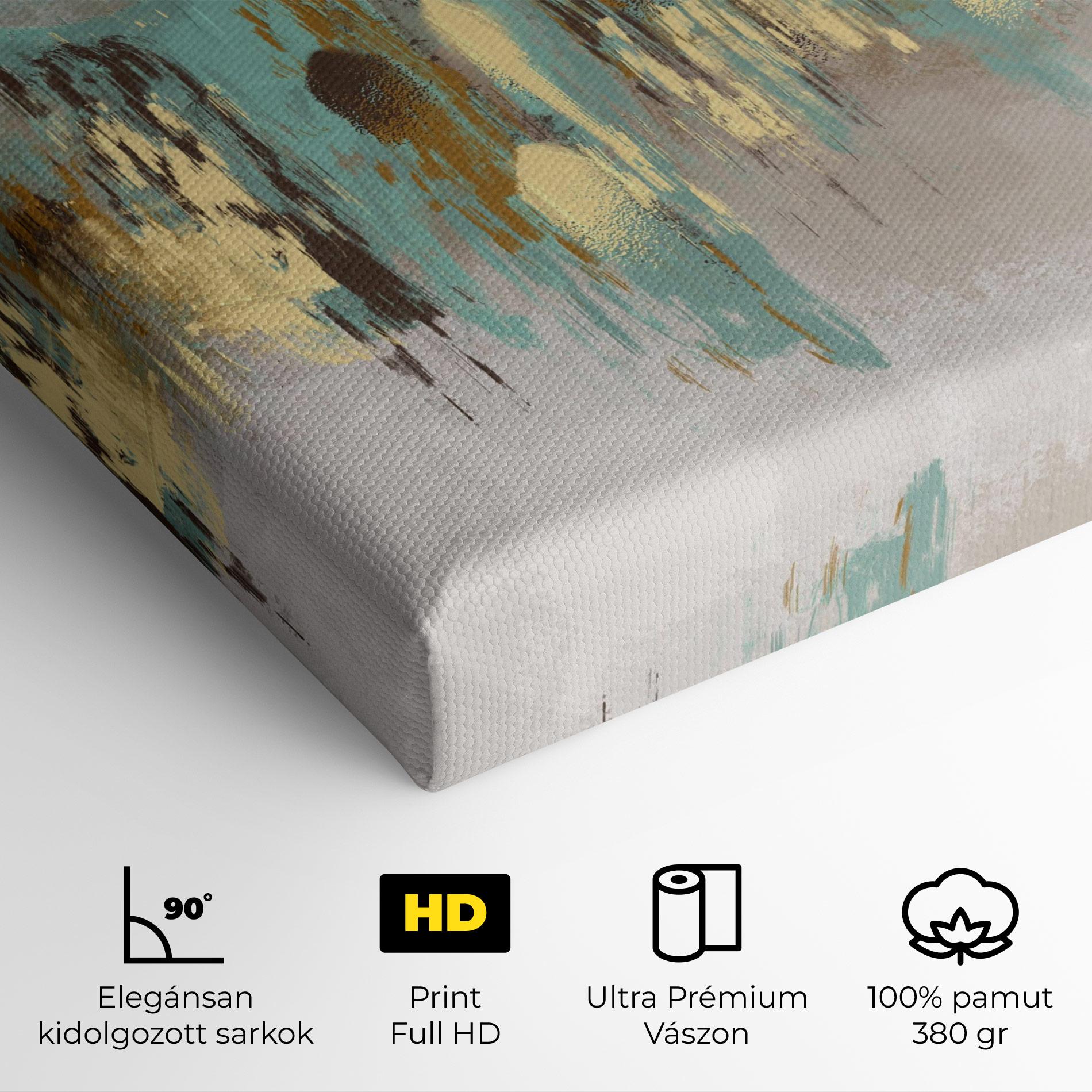 Vászonkép Gold Spiral Points mockup 4