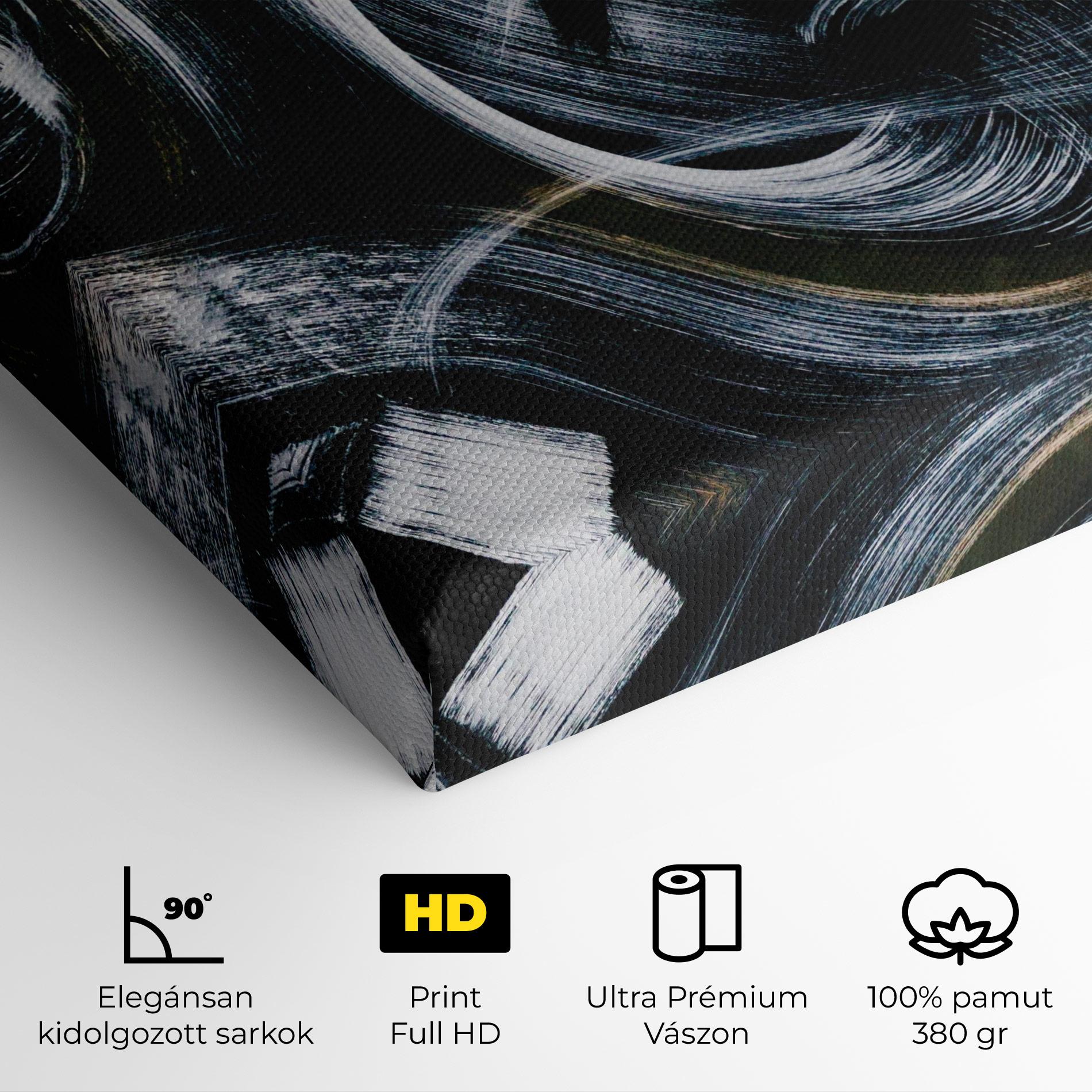 Vászonkép White Brush Lines mockup 4