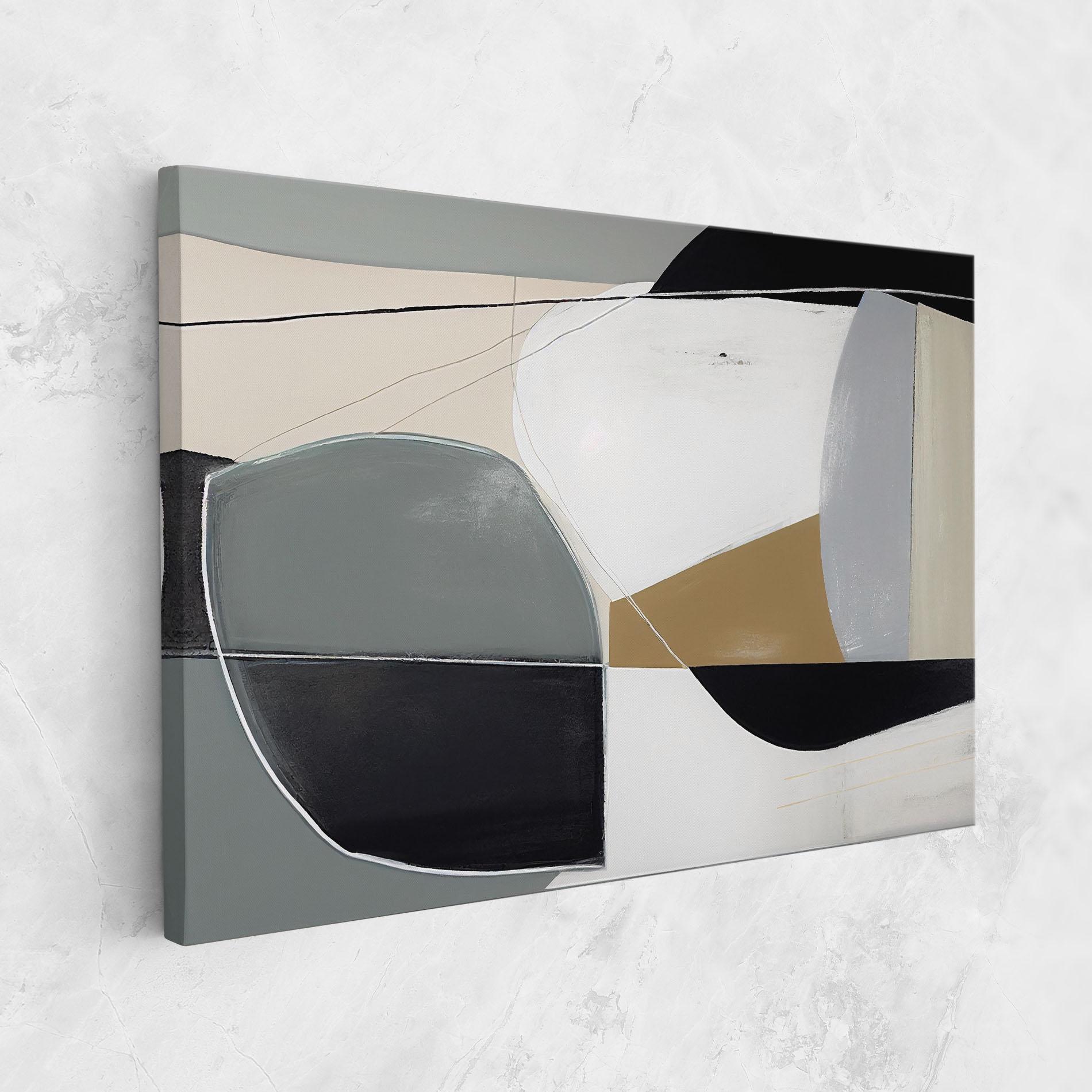 Vászonkép Black Grey Shape mockup 1