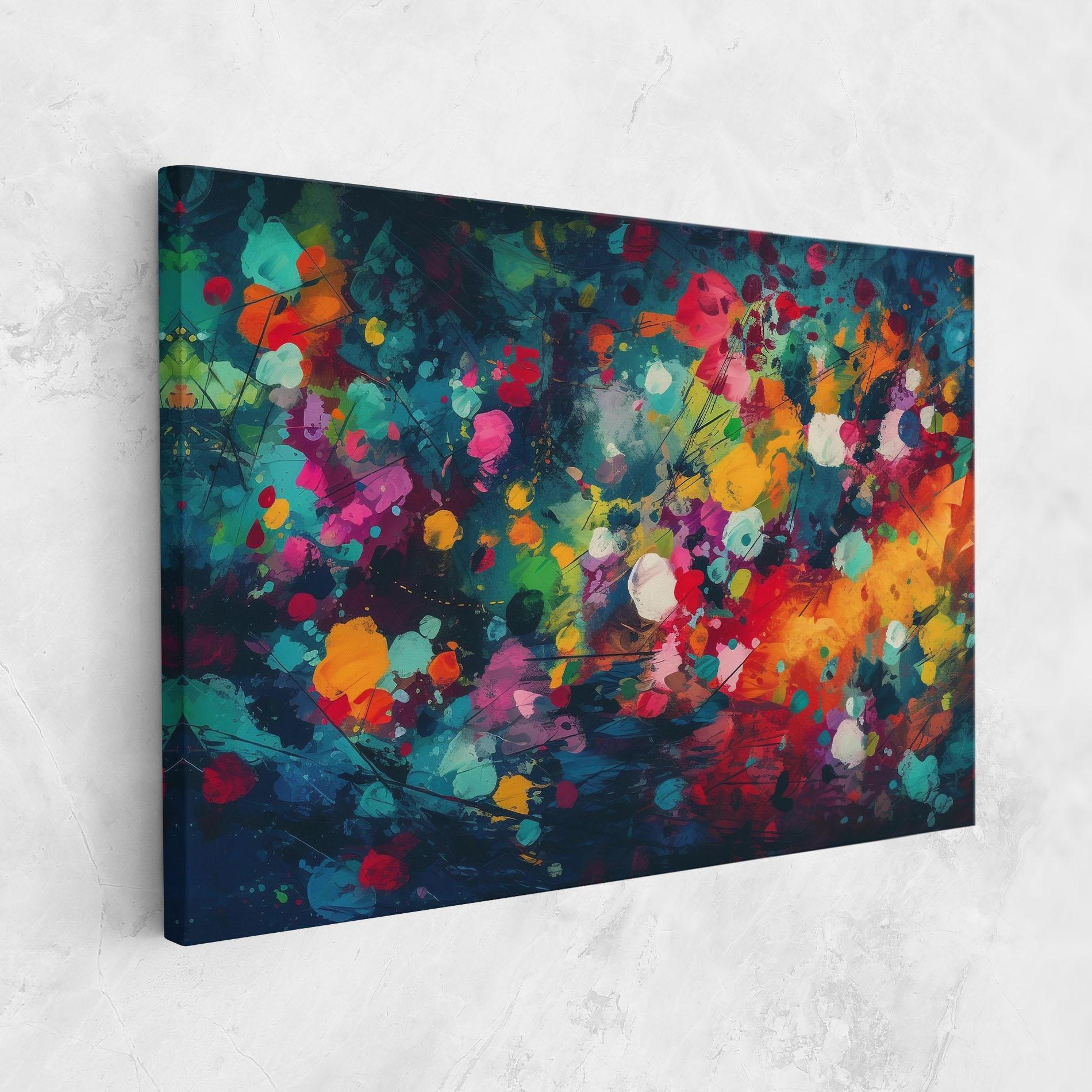 Vászonkép Colors Blue Background mockup 1