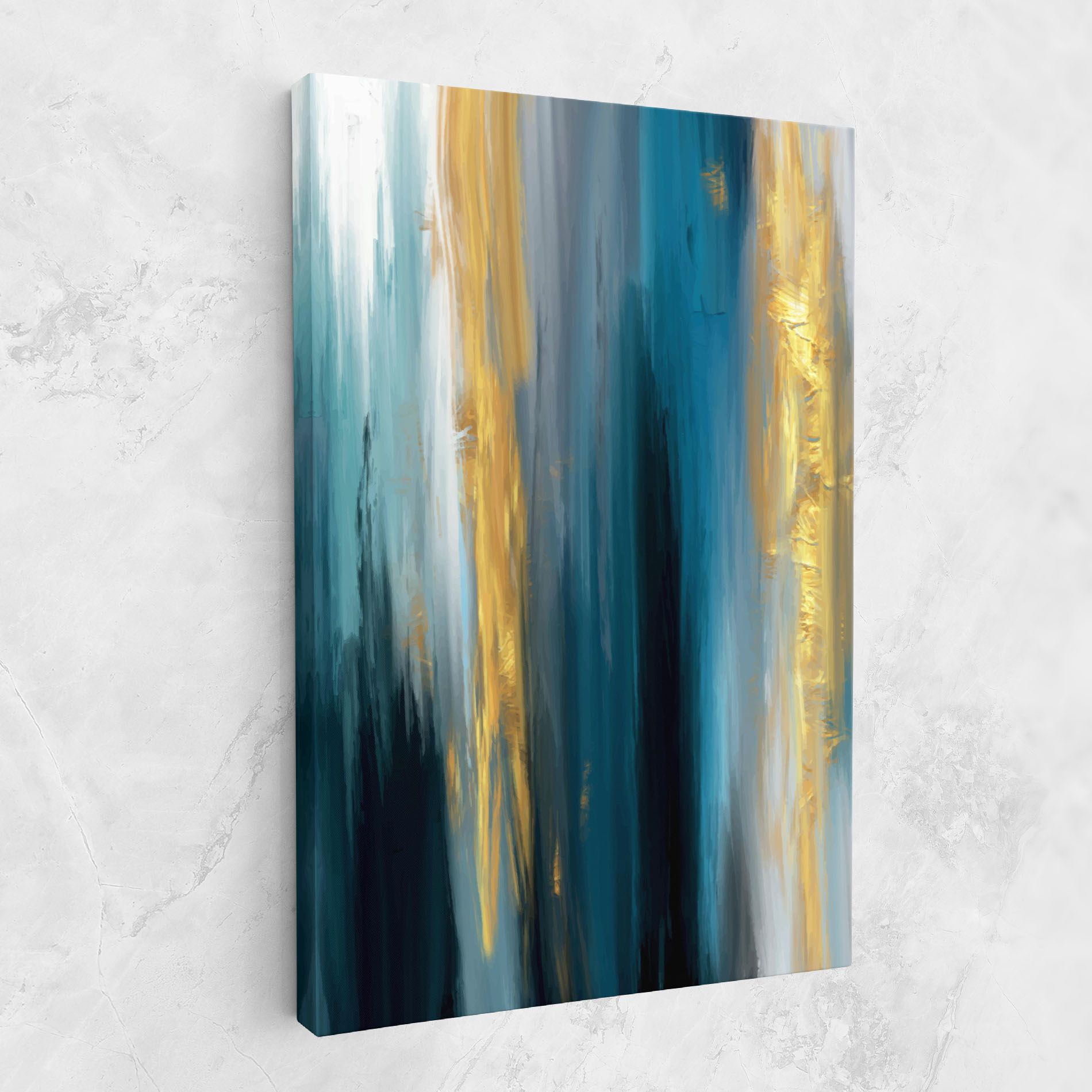 Golden Black Blue Art mockup 1