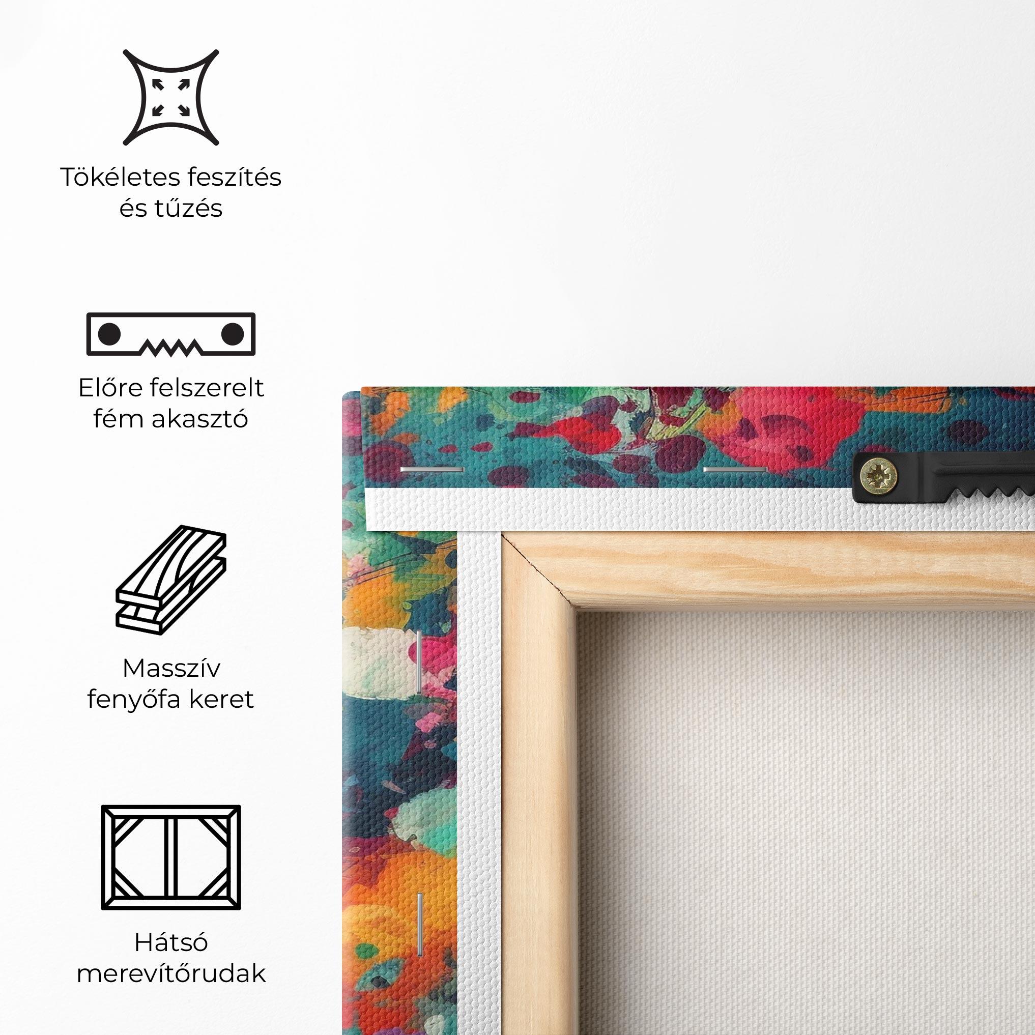 Vászonkép Colors Blue Background mockup 5