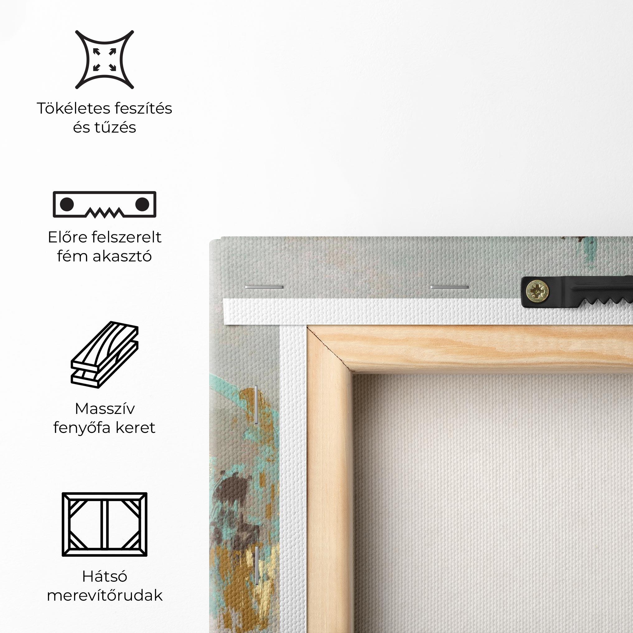 Vászonkép Gold Spiral Points mockup 5