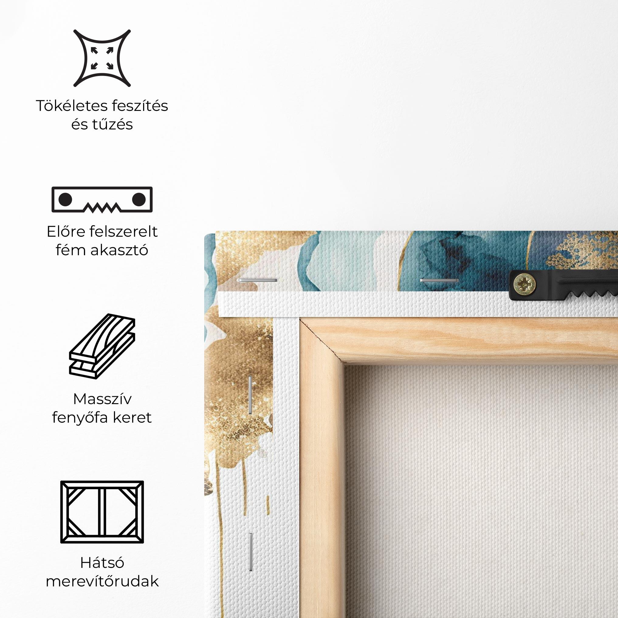 Vászonkép Light Blue Waves mockup 5