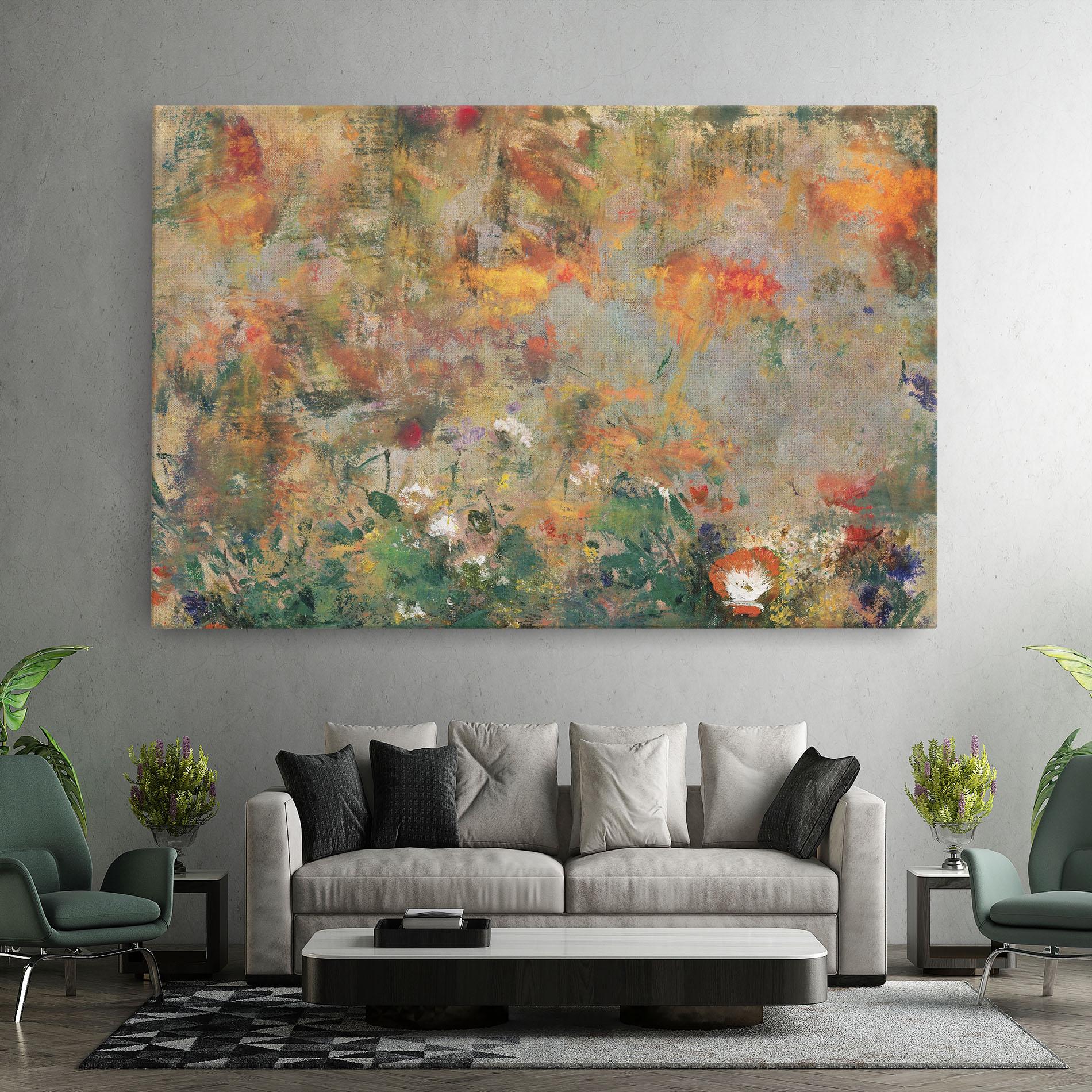 Vászonkép Abstract Flowers mockup 7