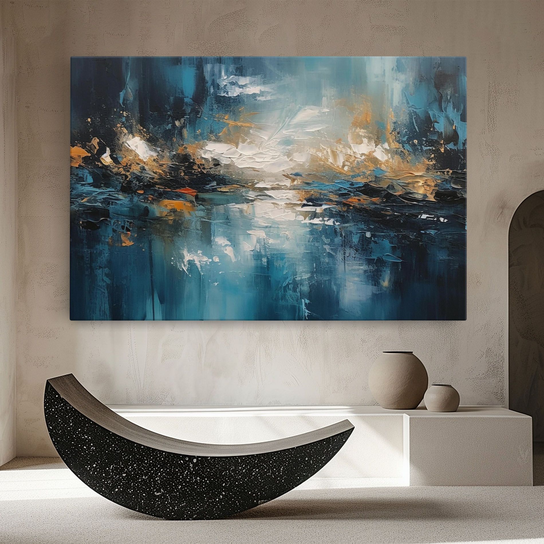 Abstract Blue Art mockup 8