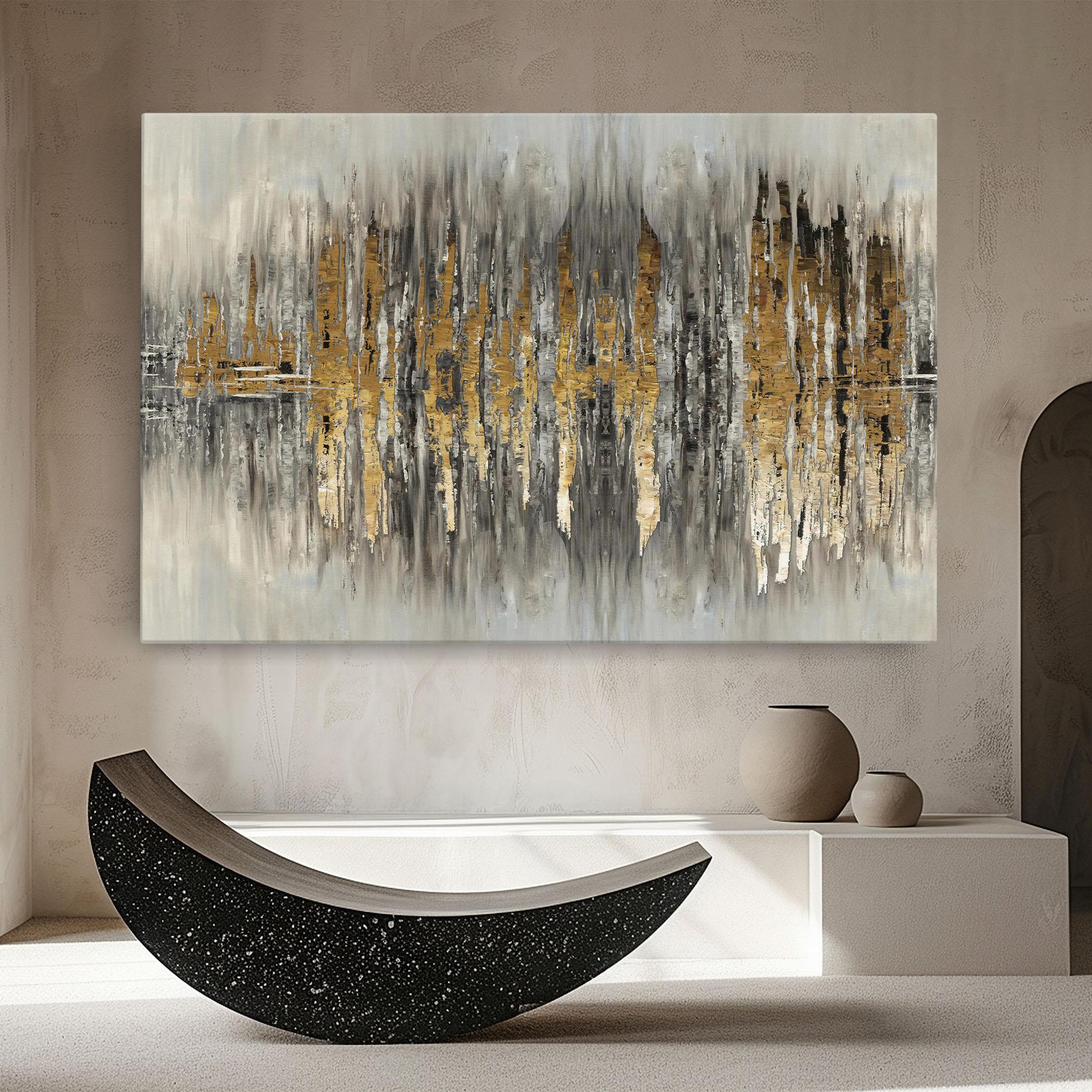 Vászonkép Acrylic Silver Paint mockup 8