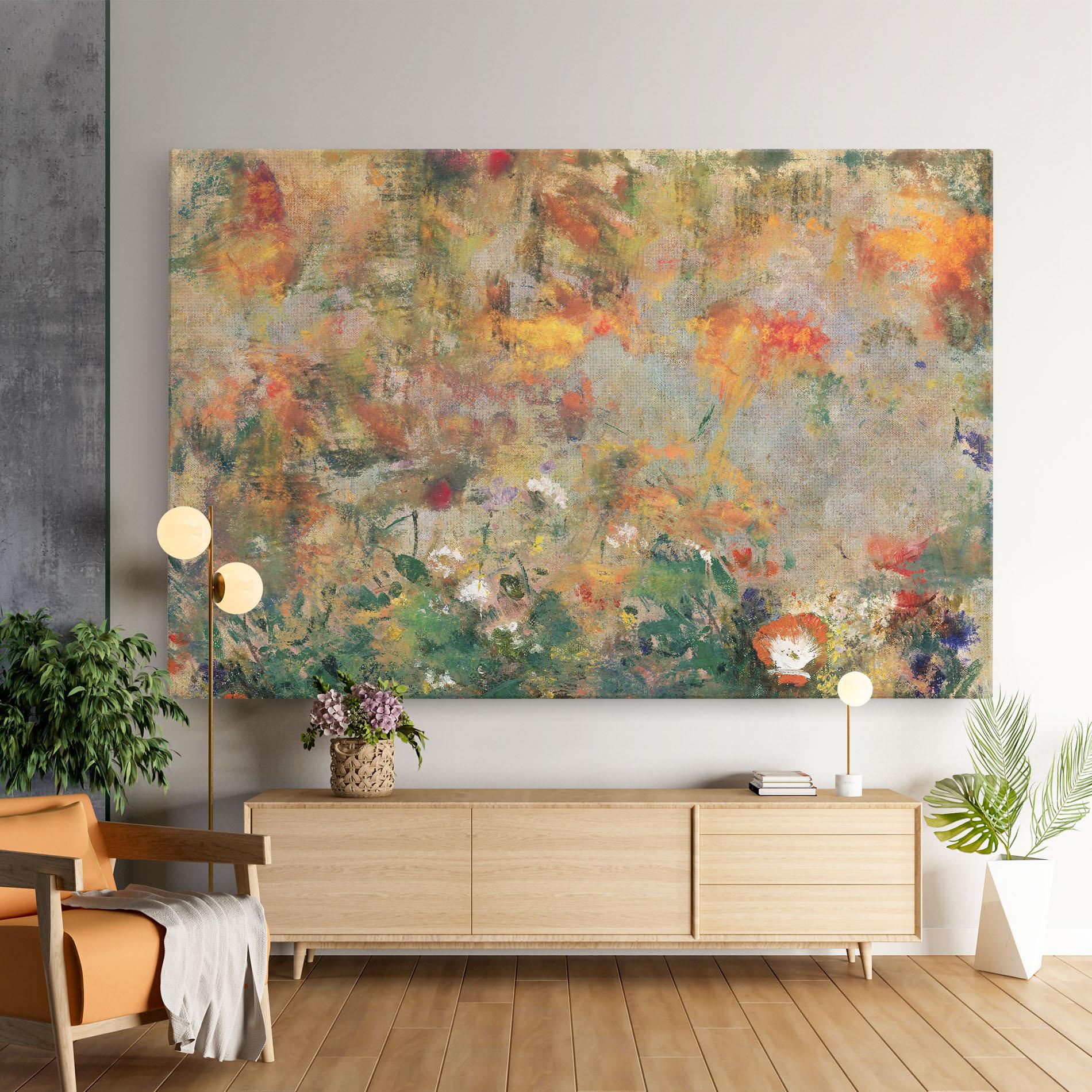 Vászonkép Abstract Flowers mockup 9