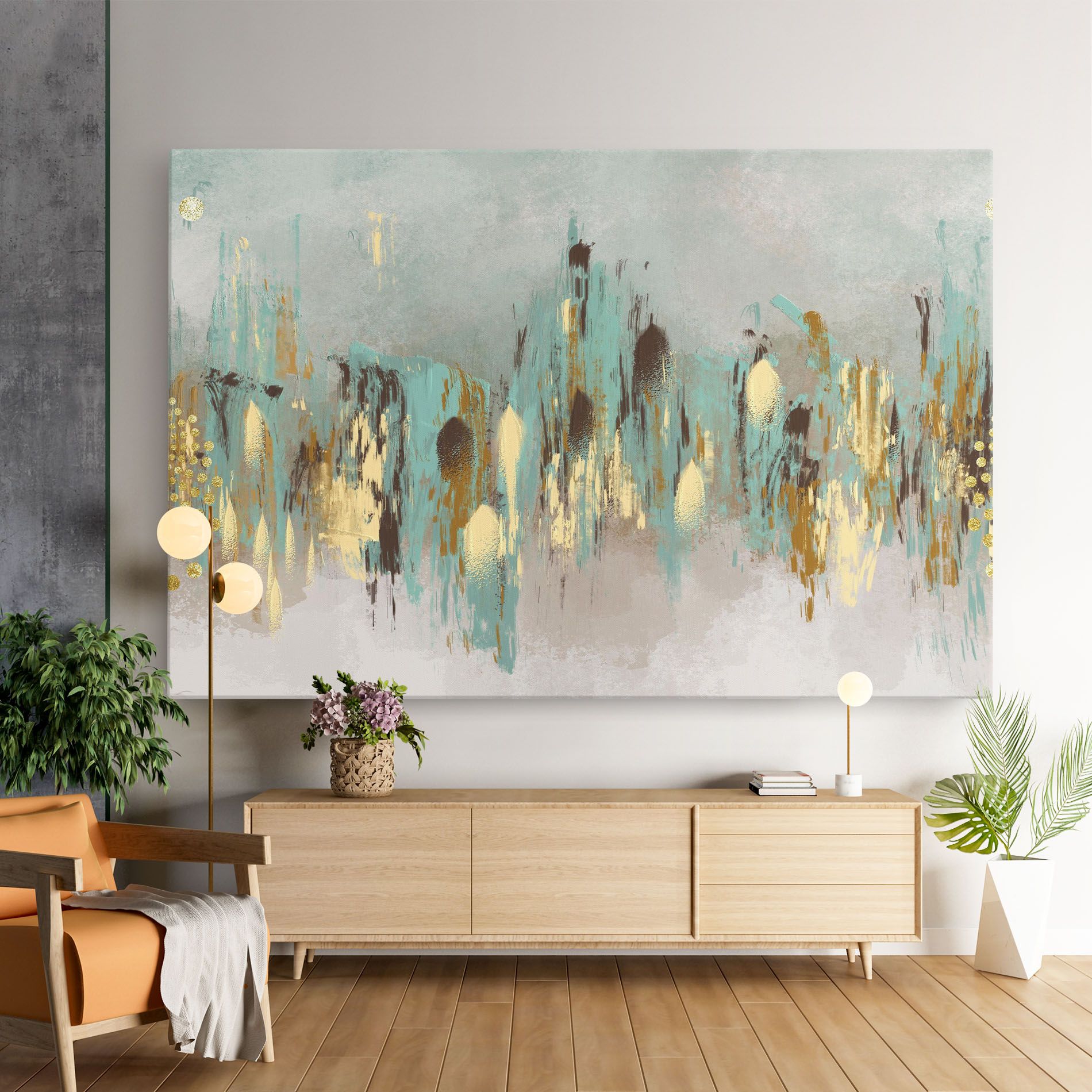 Gold Spiral Points mockup 9