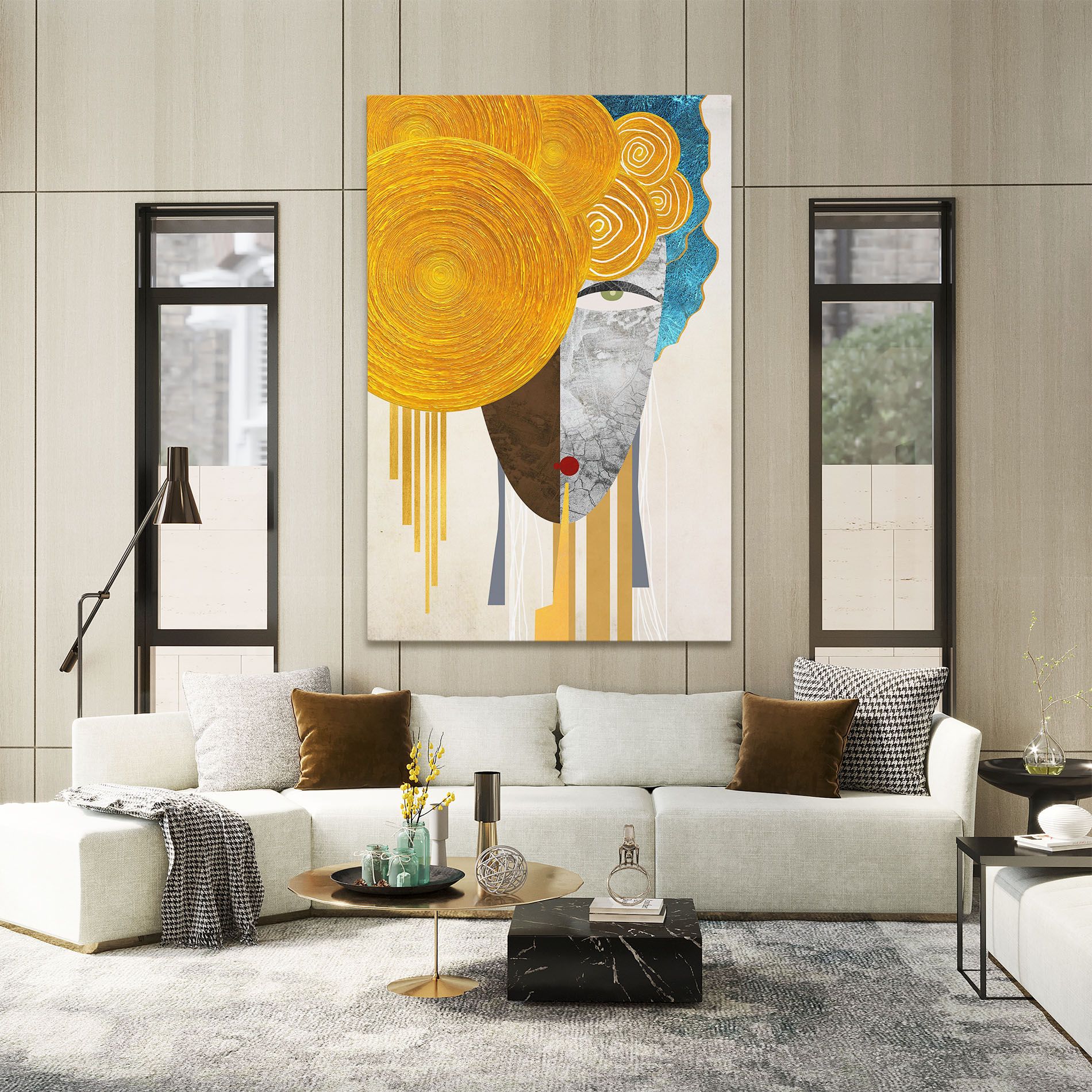 Abstract Grey Face 1 mockup 2